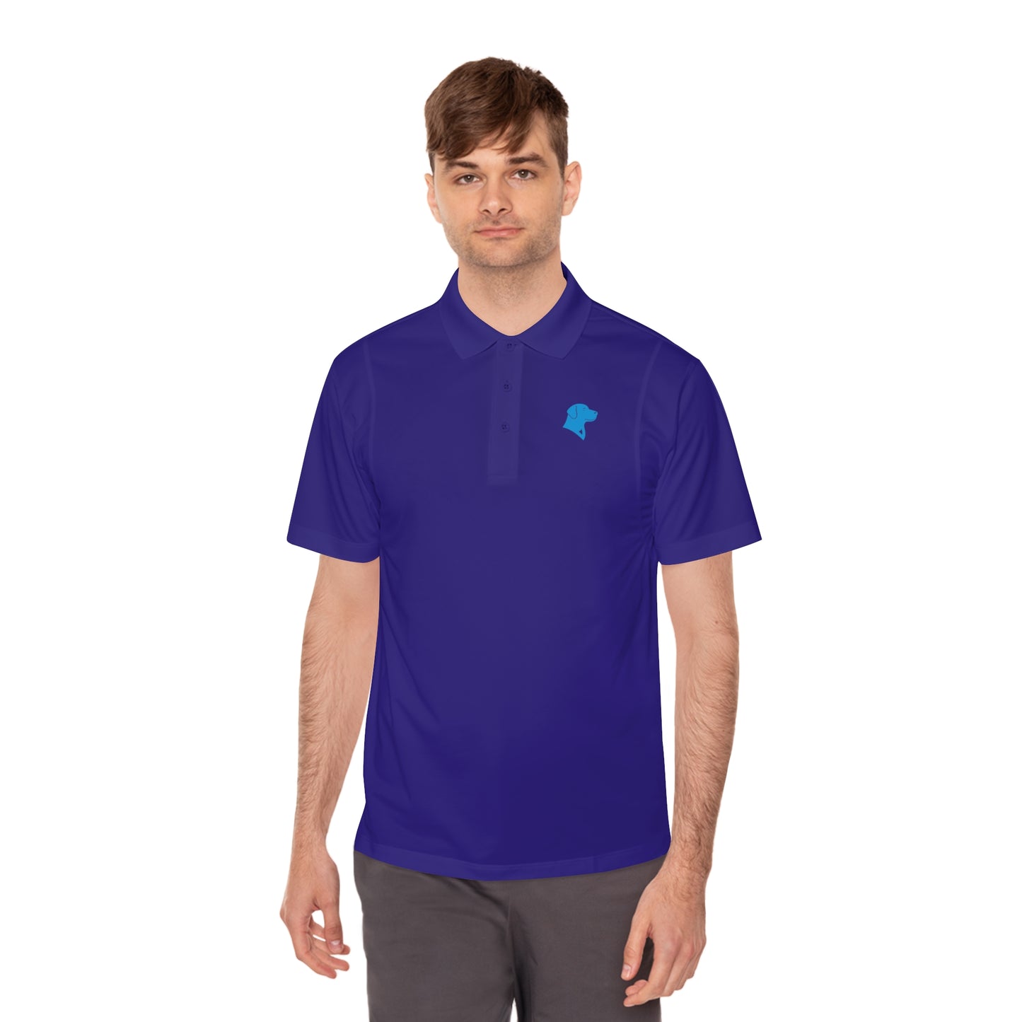 BlueMark Mens Sport Polo Shirt (Blue Logo)
