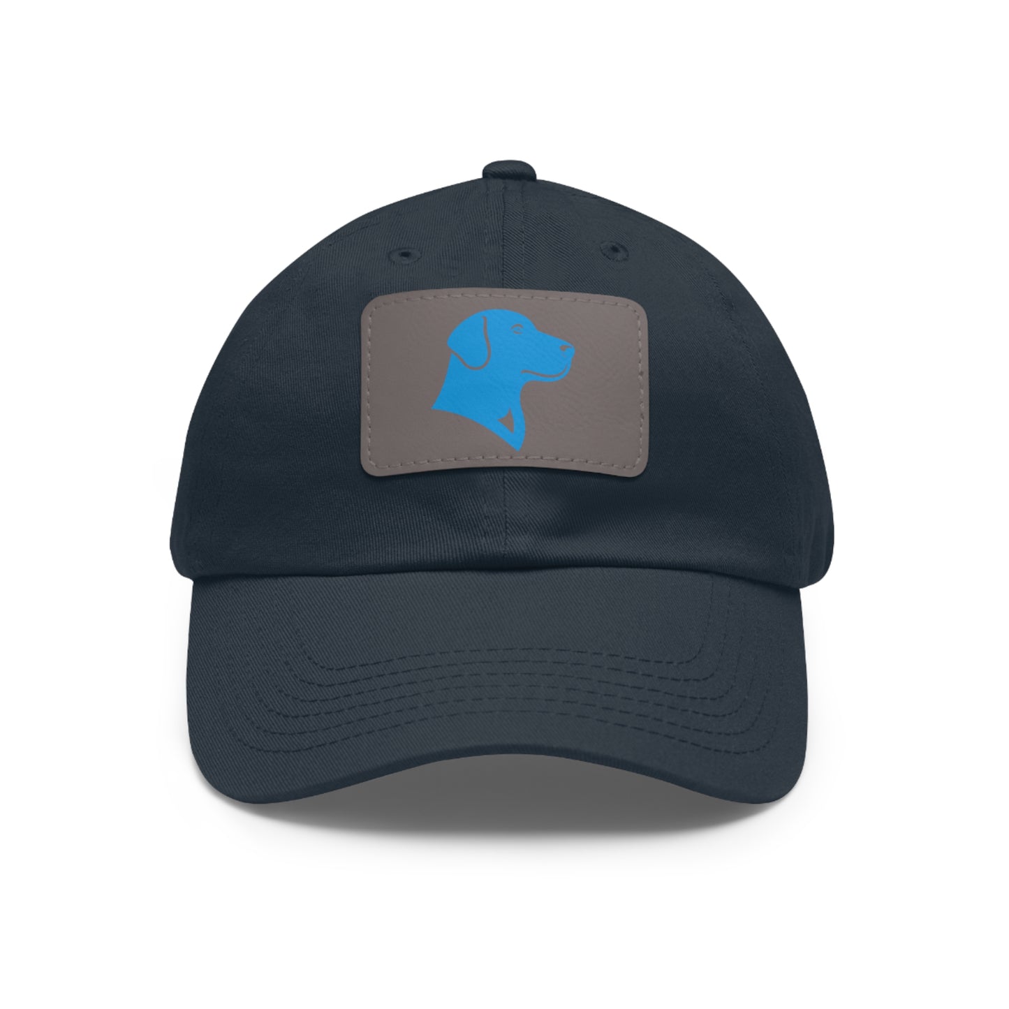 BlueMark Hat with Leather Patch (Blue Logo)