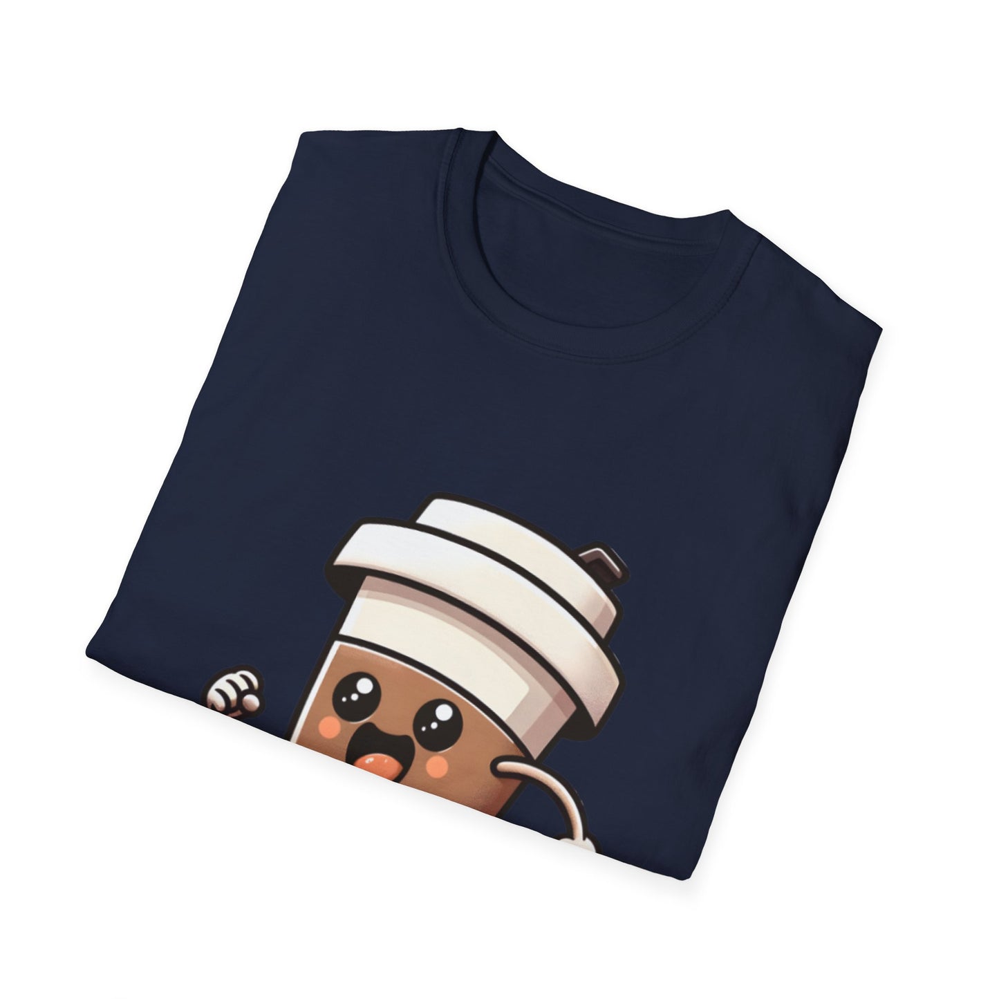 Cute Coffee Cup Running T-Shirt