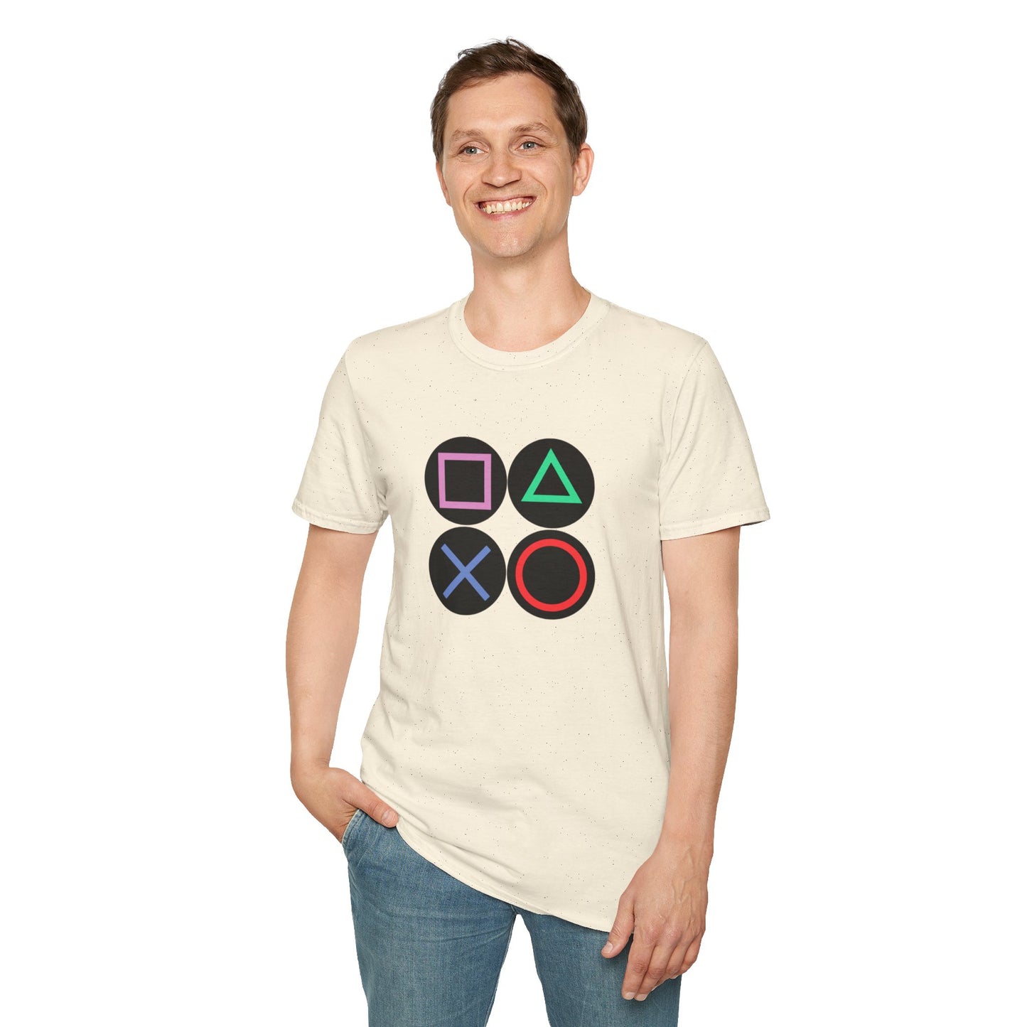Play Station Buttons Gaming T-Shirt
