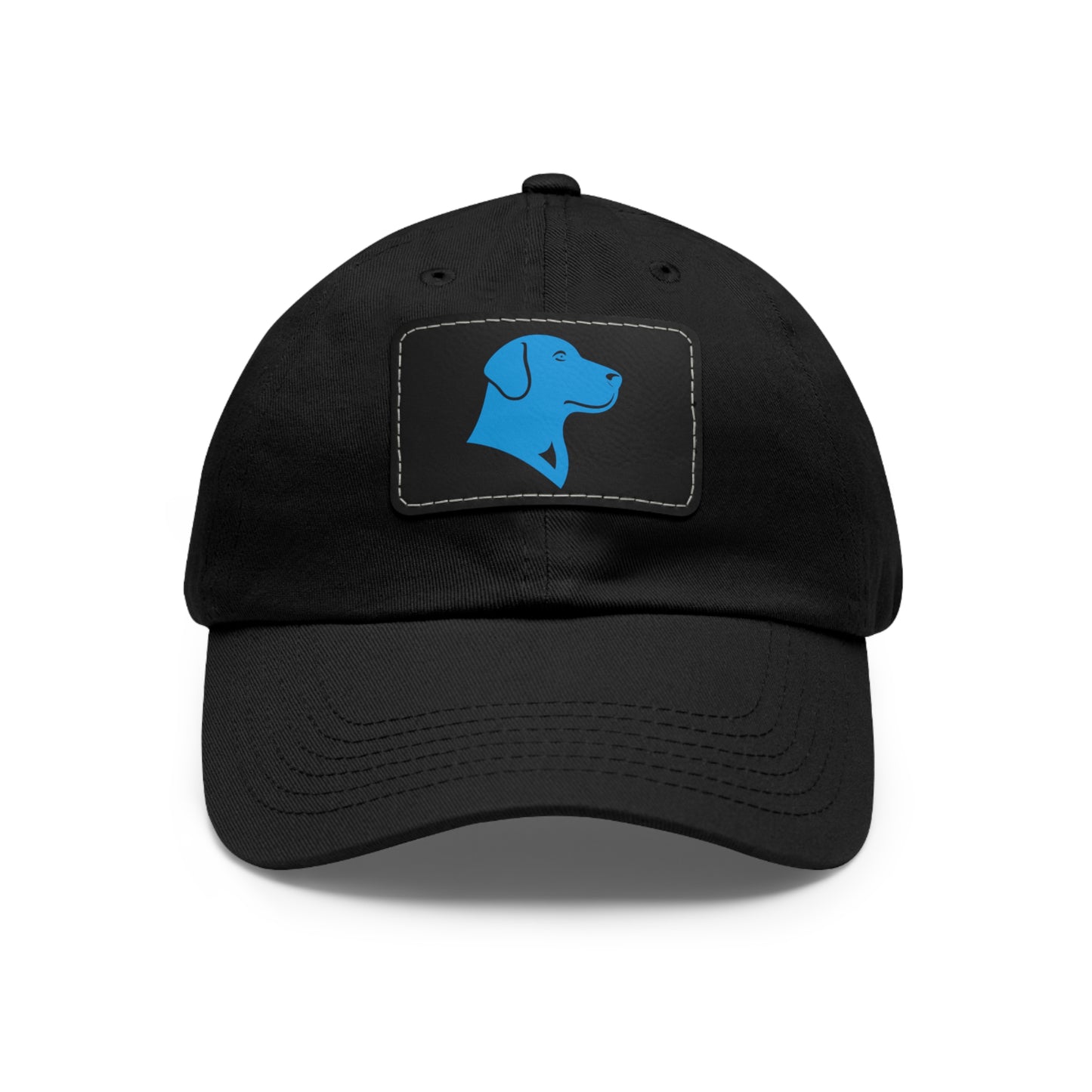 BlueMark Hat with Leather Patch (Blue Logo)
