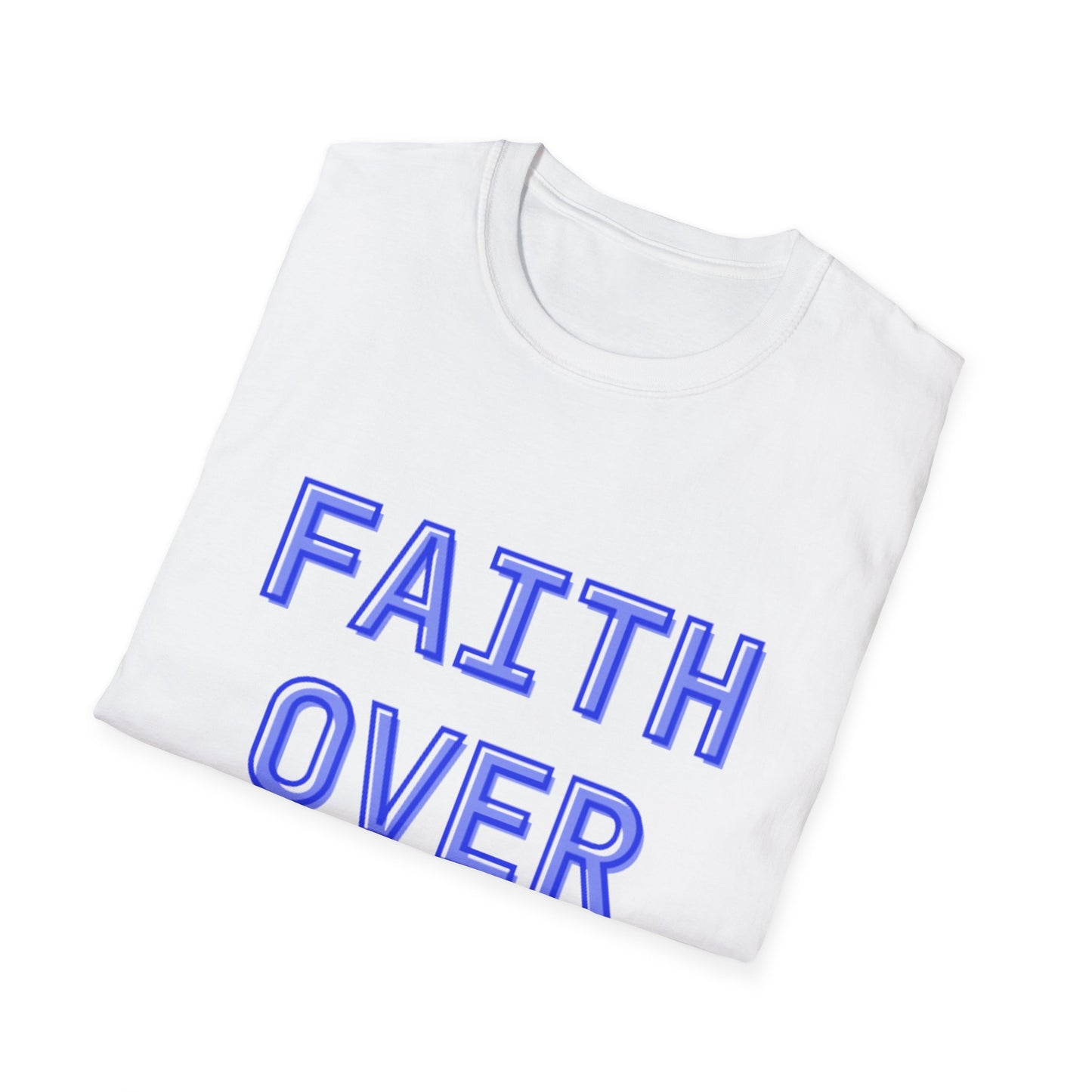 Faith over Fear Bold Christian Motivational T-Shirt