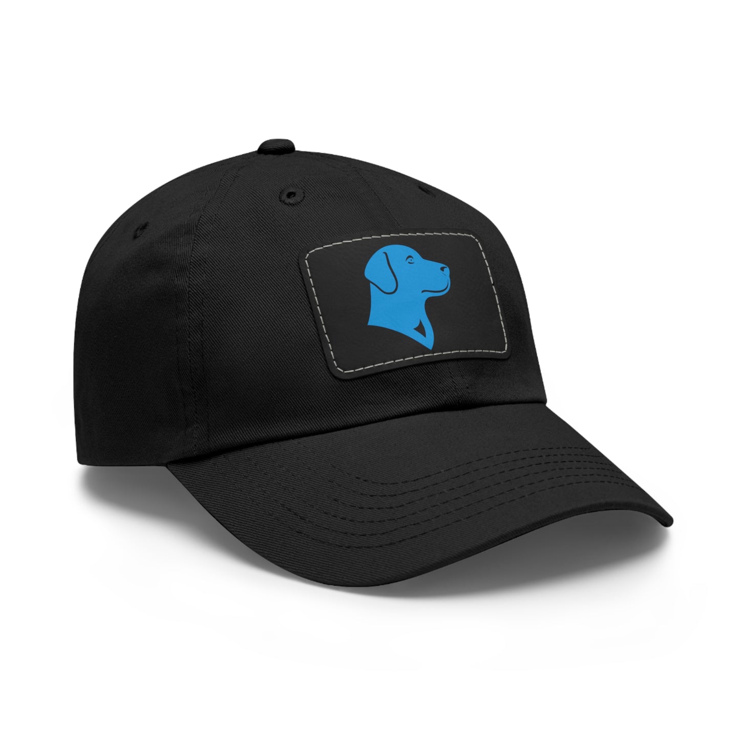 BlueMark Hat with Leather Patch (Blue Logo)