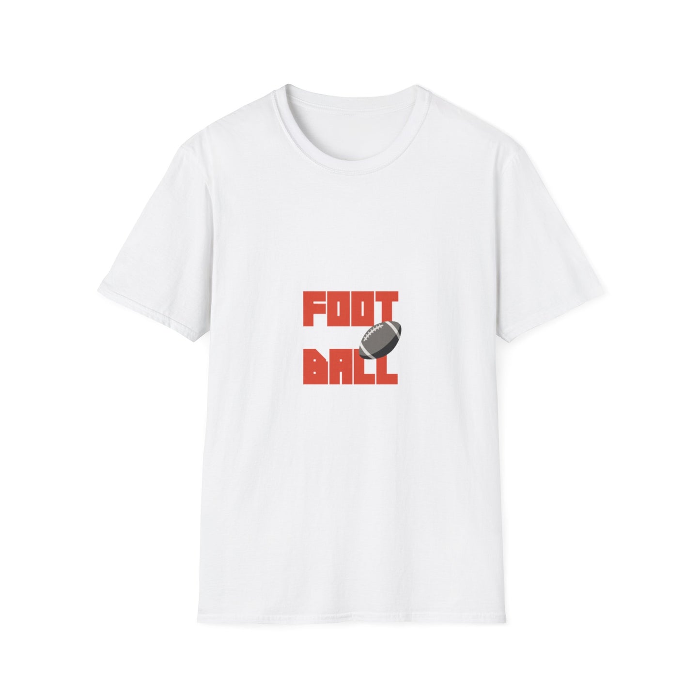 Football Bold Block Lettering T-Shirt