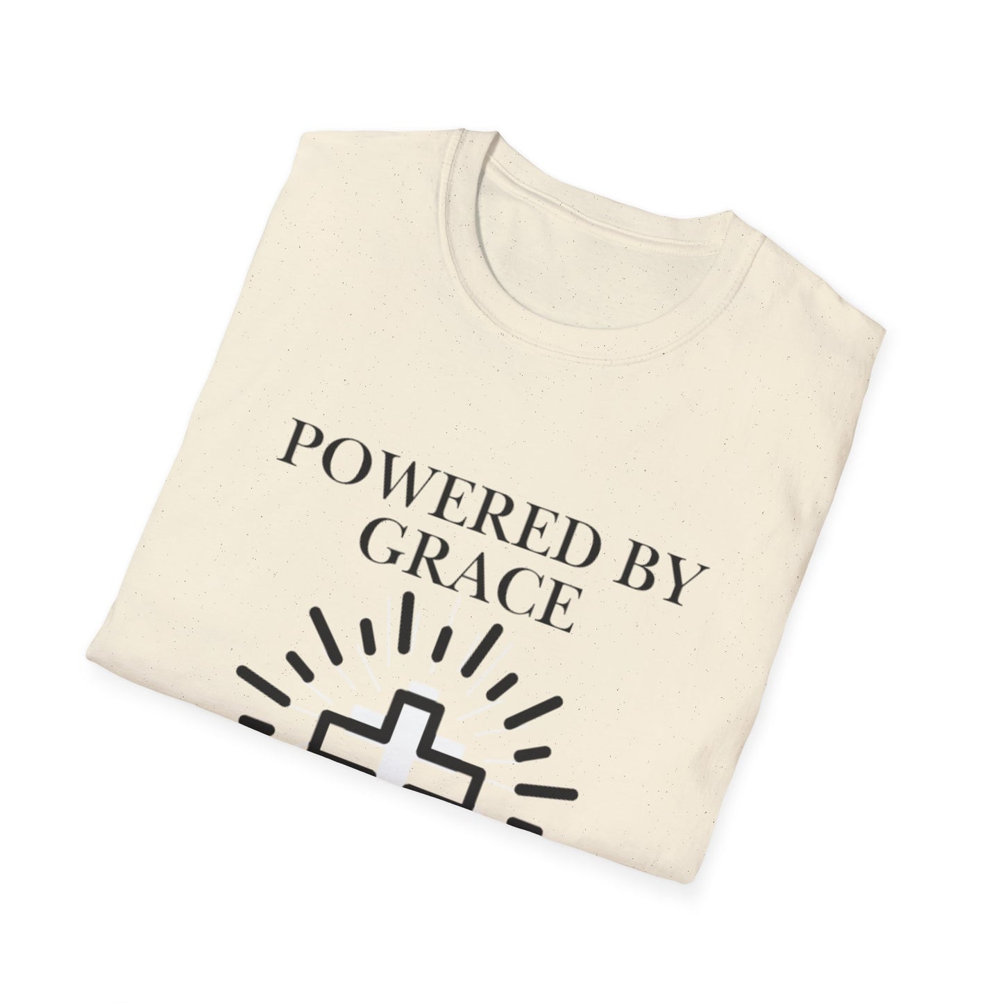 Powered by Grace - Faith Cross T-Shirt