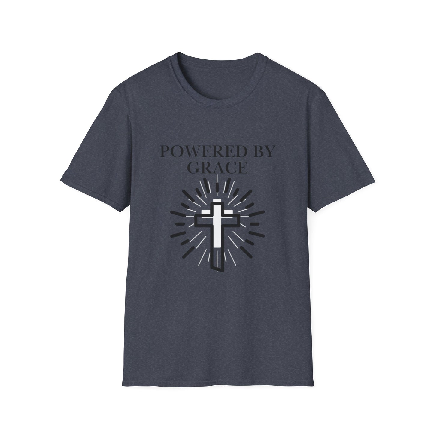 Powered by Grace - Faith Cross T-Shirt