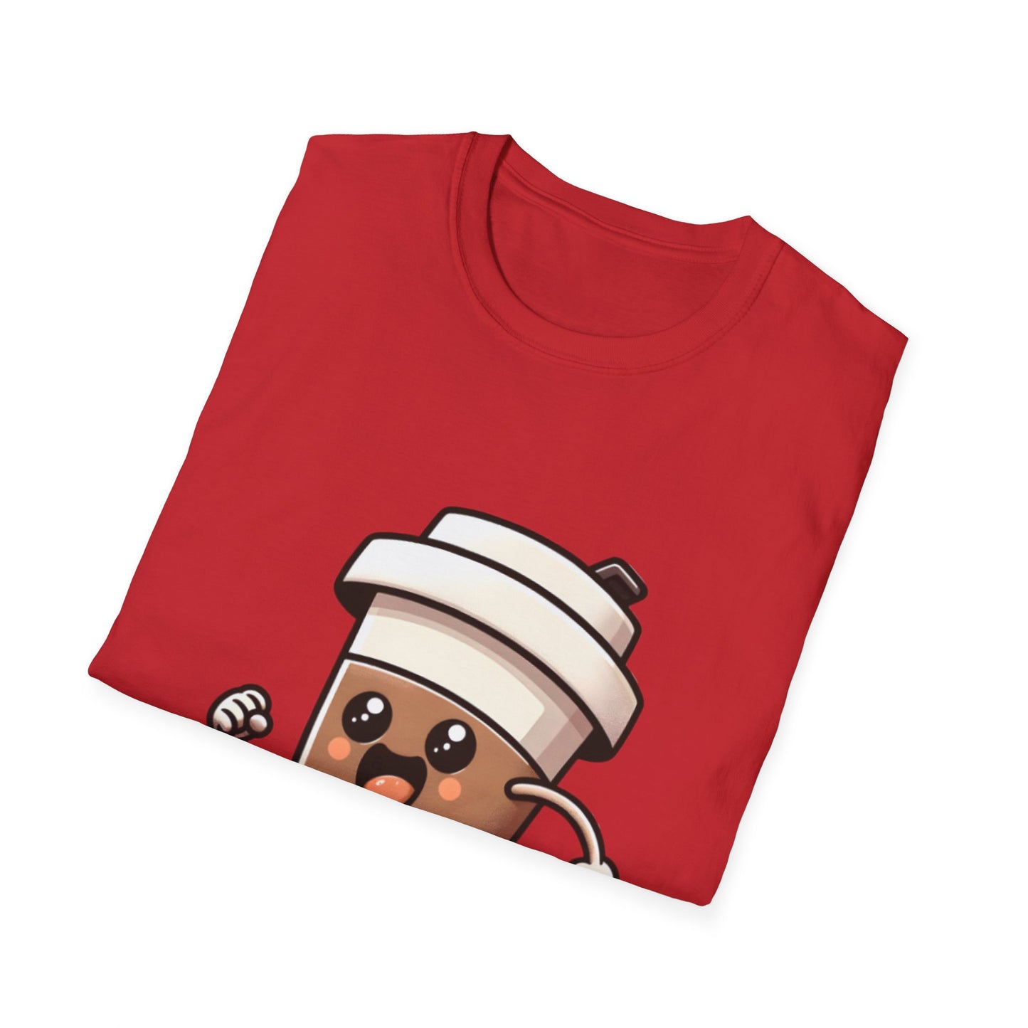 Cute Coffee Cup Running T-Shirt