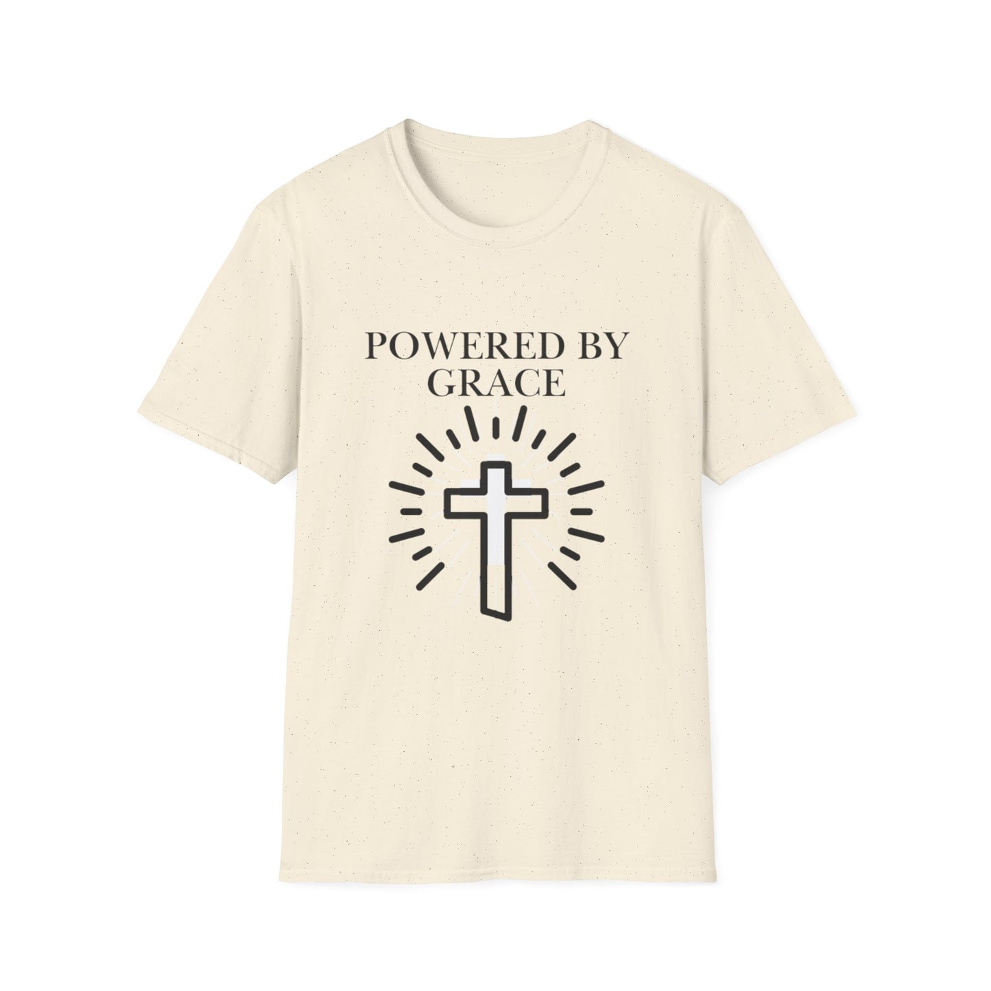Powered by Grace - Faith Cross T-Shirt