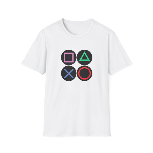 Play Station Buttons Gaming T-Shirt