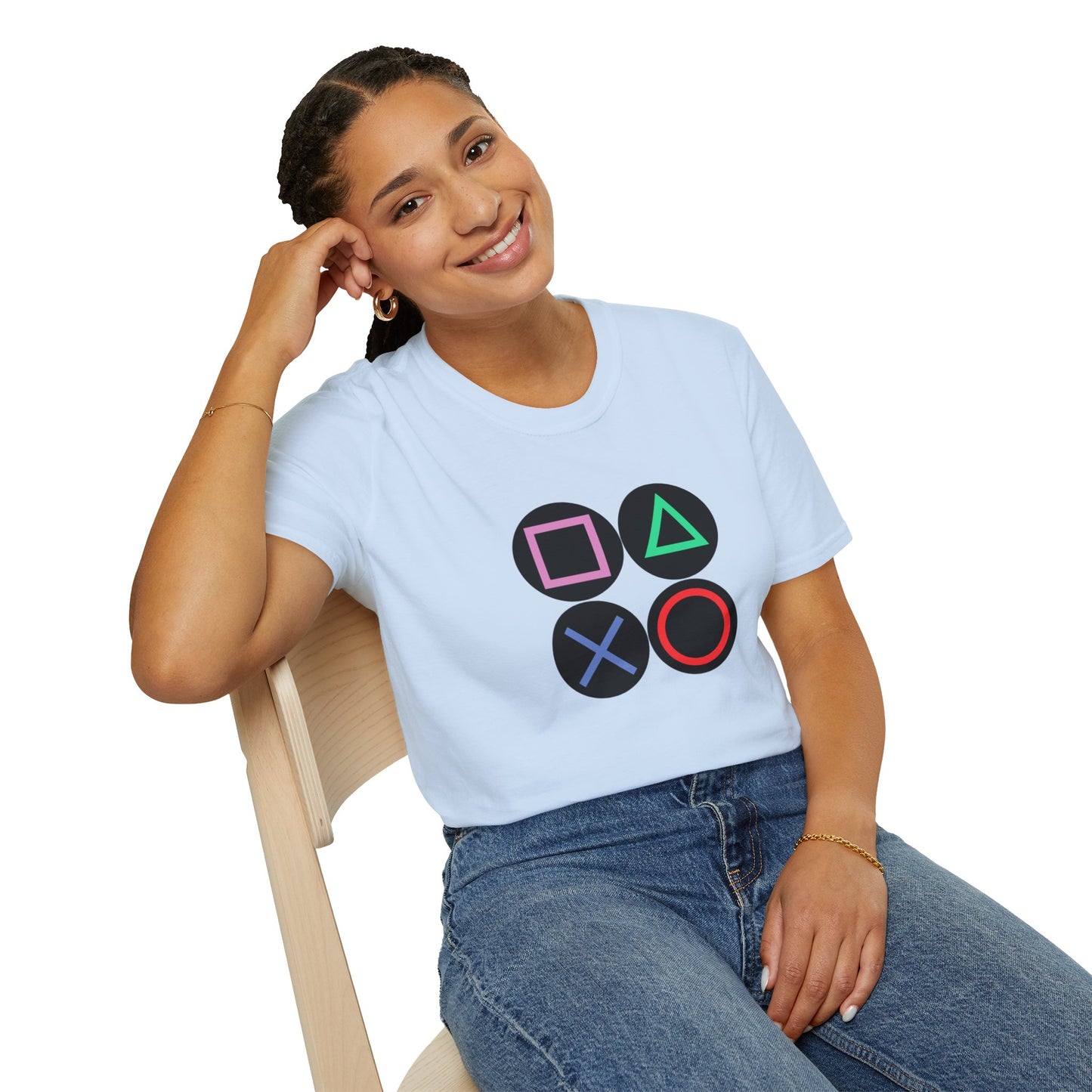 Play Station Buttons Gaming T-Shirt