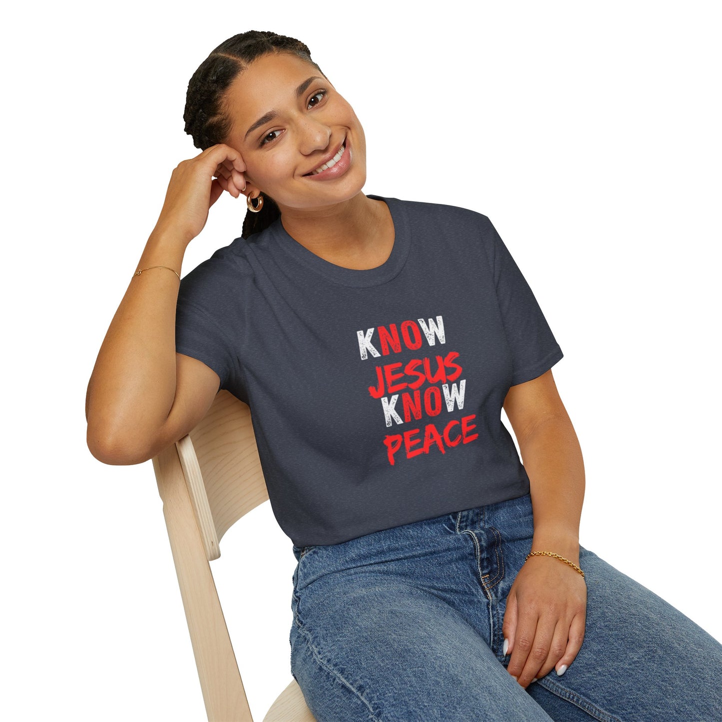 Know Jesus Know Peace Faith T-Shirt