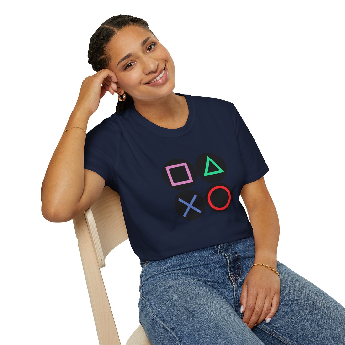 Play Station Buttons Gaming T-Shirt