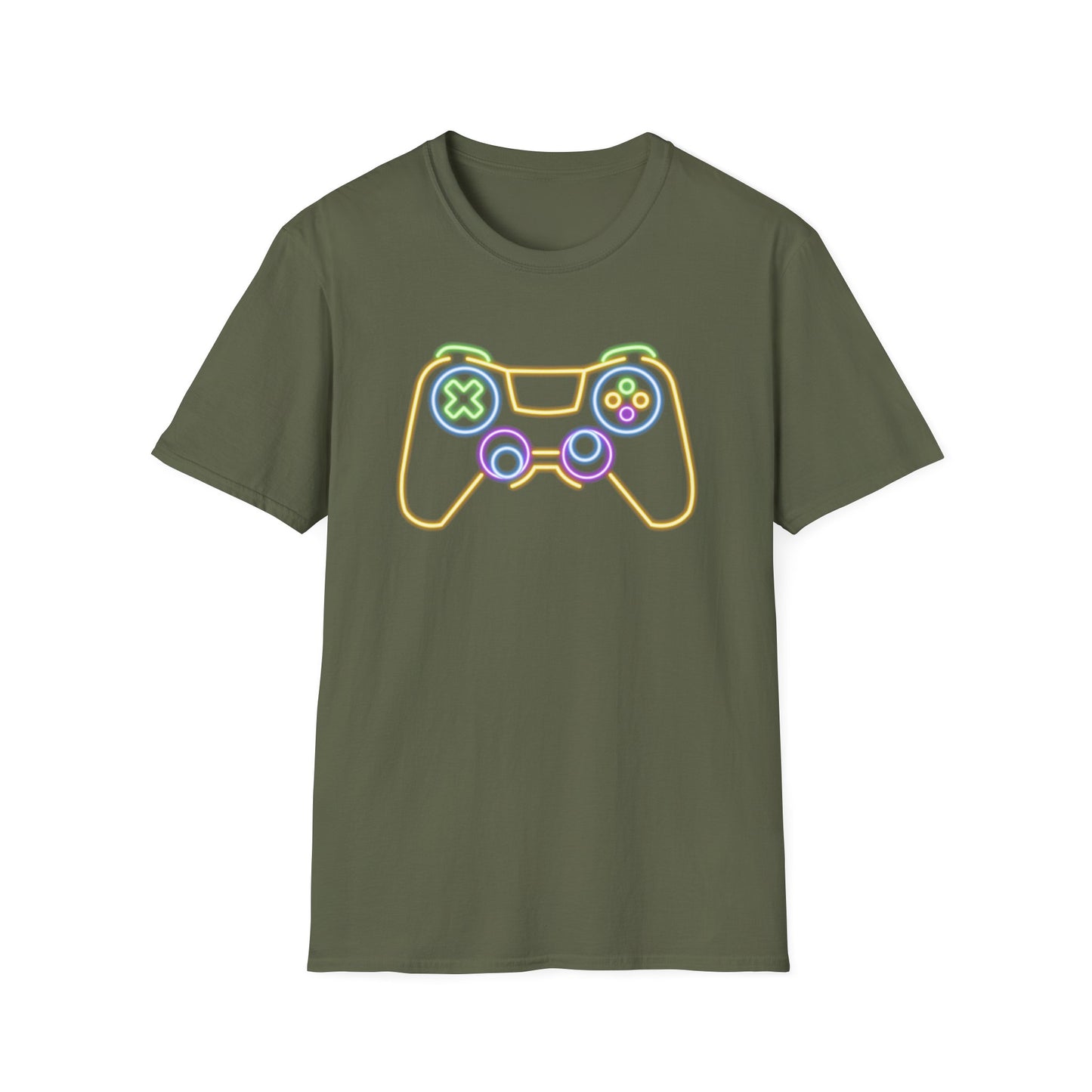 Neon Gaming Controller T-Shirt