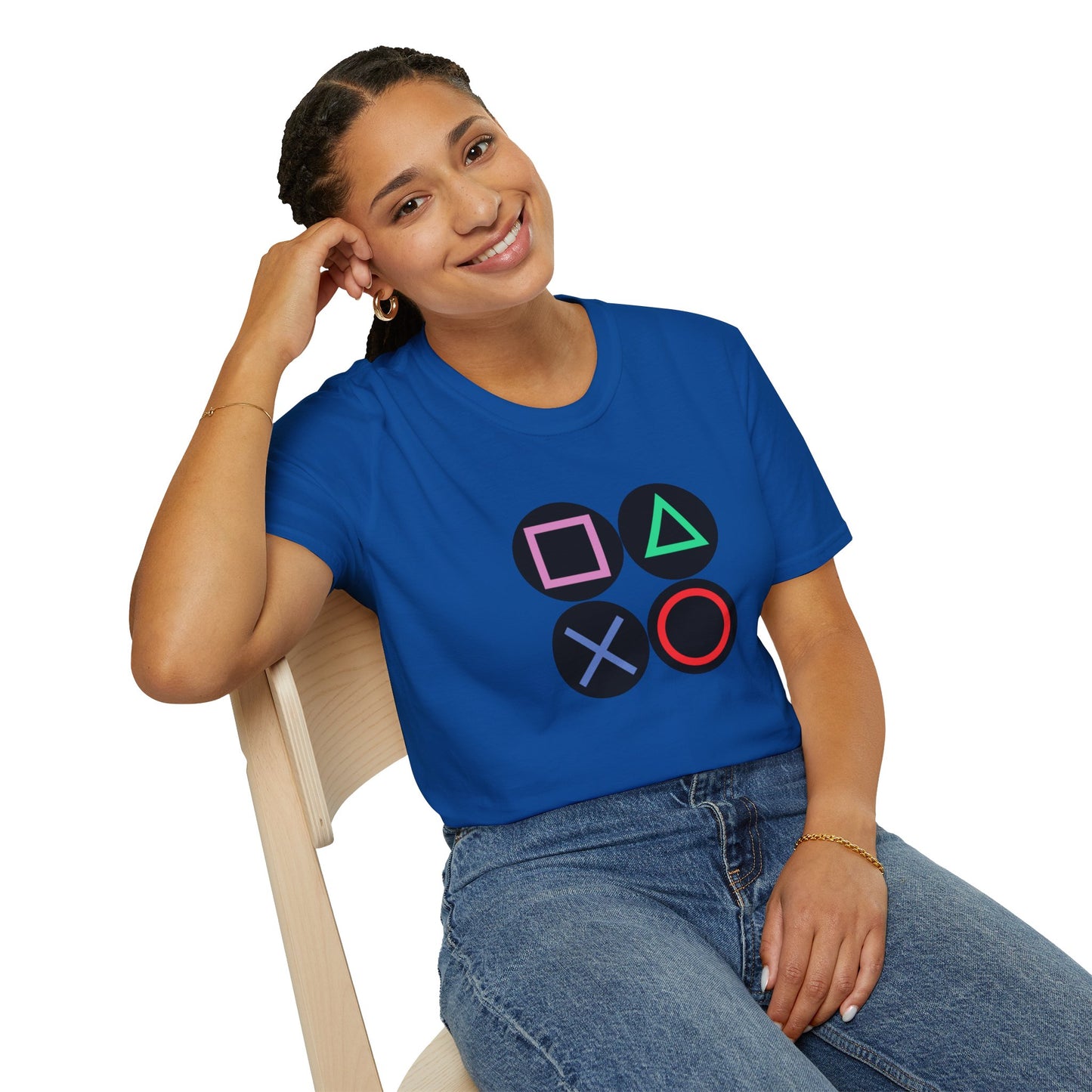 Play Station Buttons Gaming T-Shirt