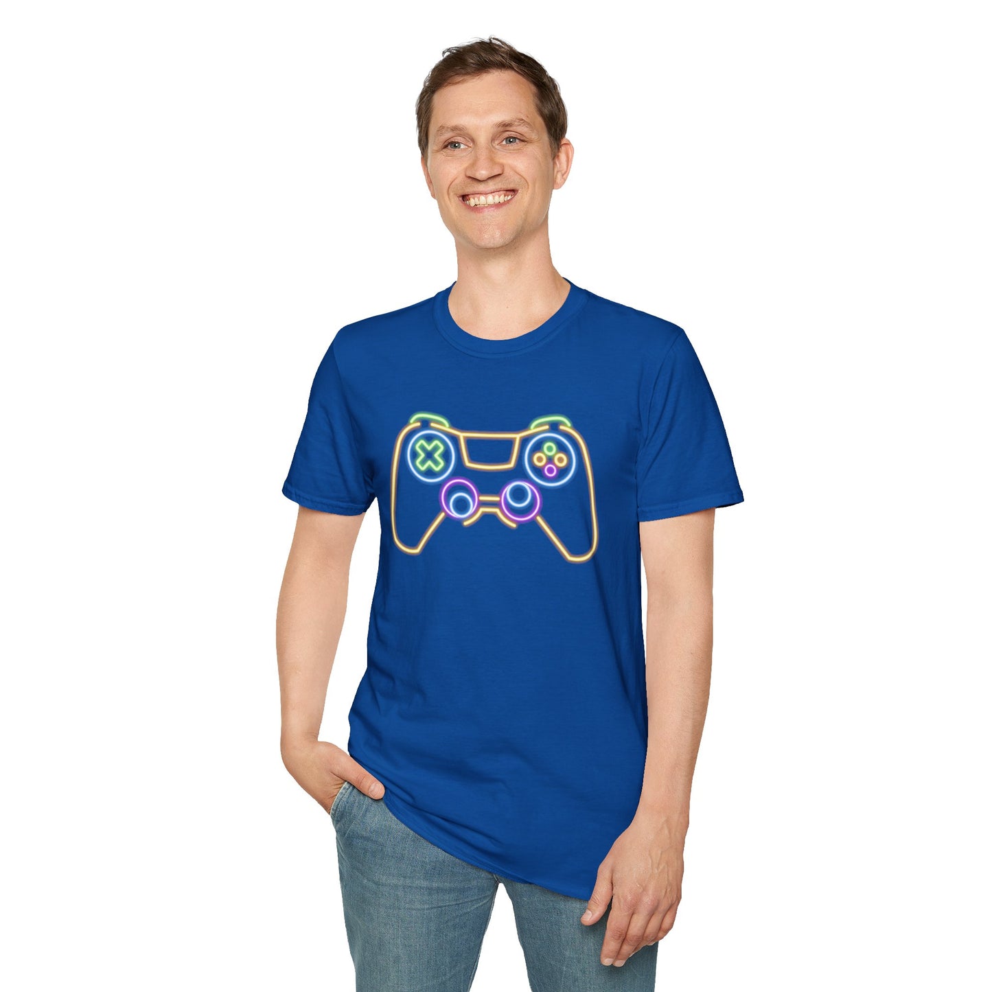 Neon Gaming Controller T-Shirt