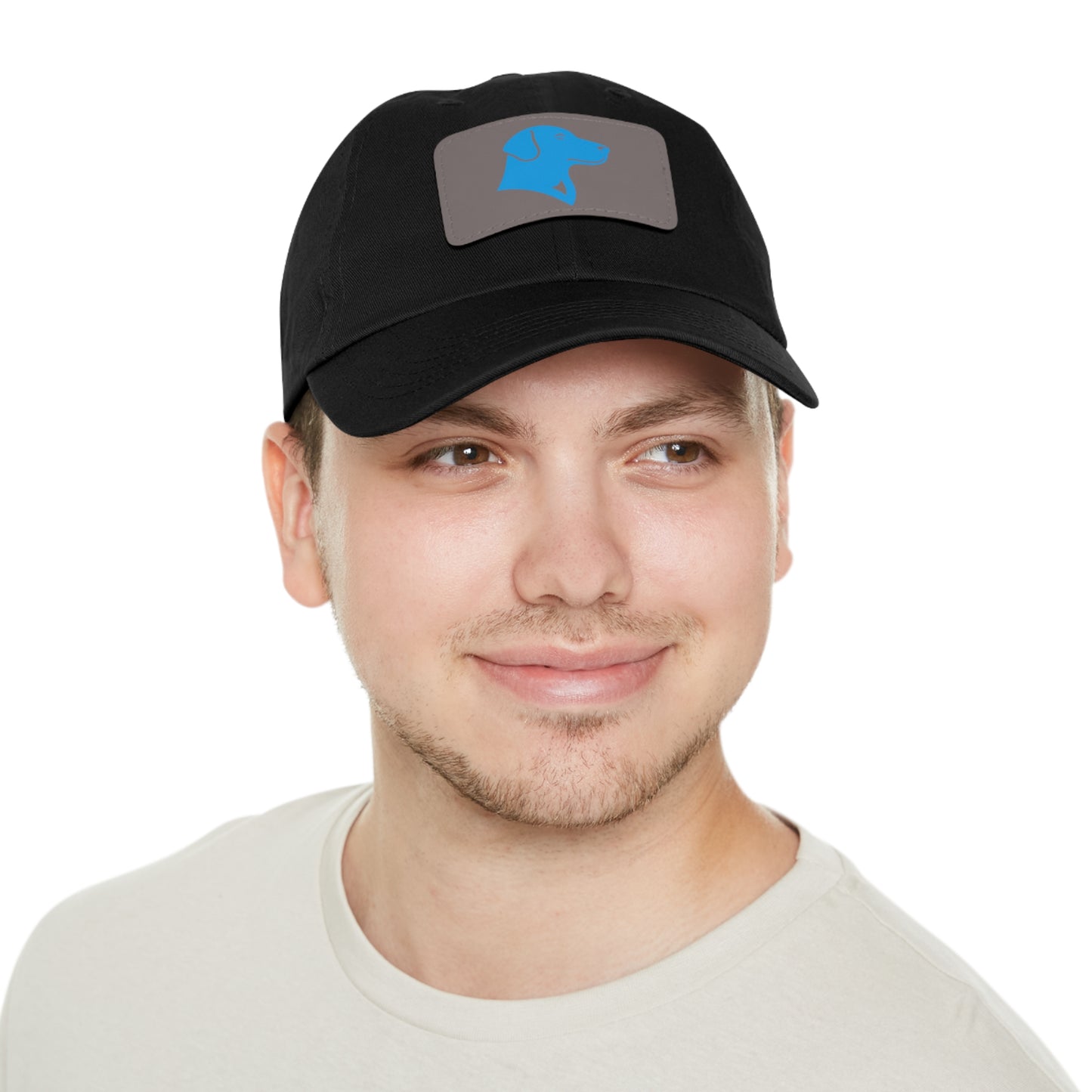 BlueMark Hat with Leather Patch (Blue Logo)