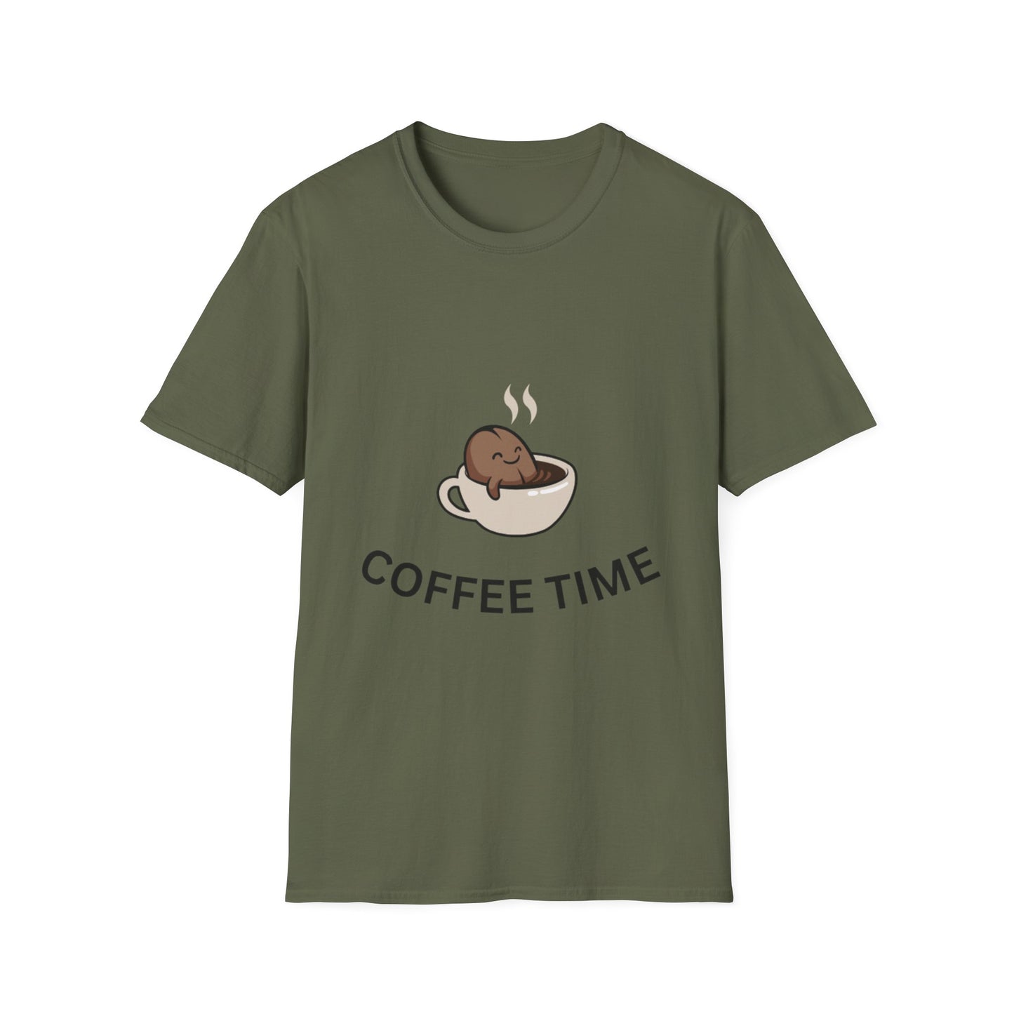 Coffee Time Cute Smiling Cup T-Shirt