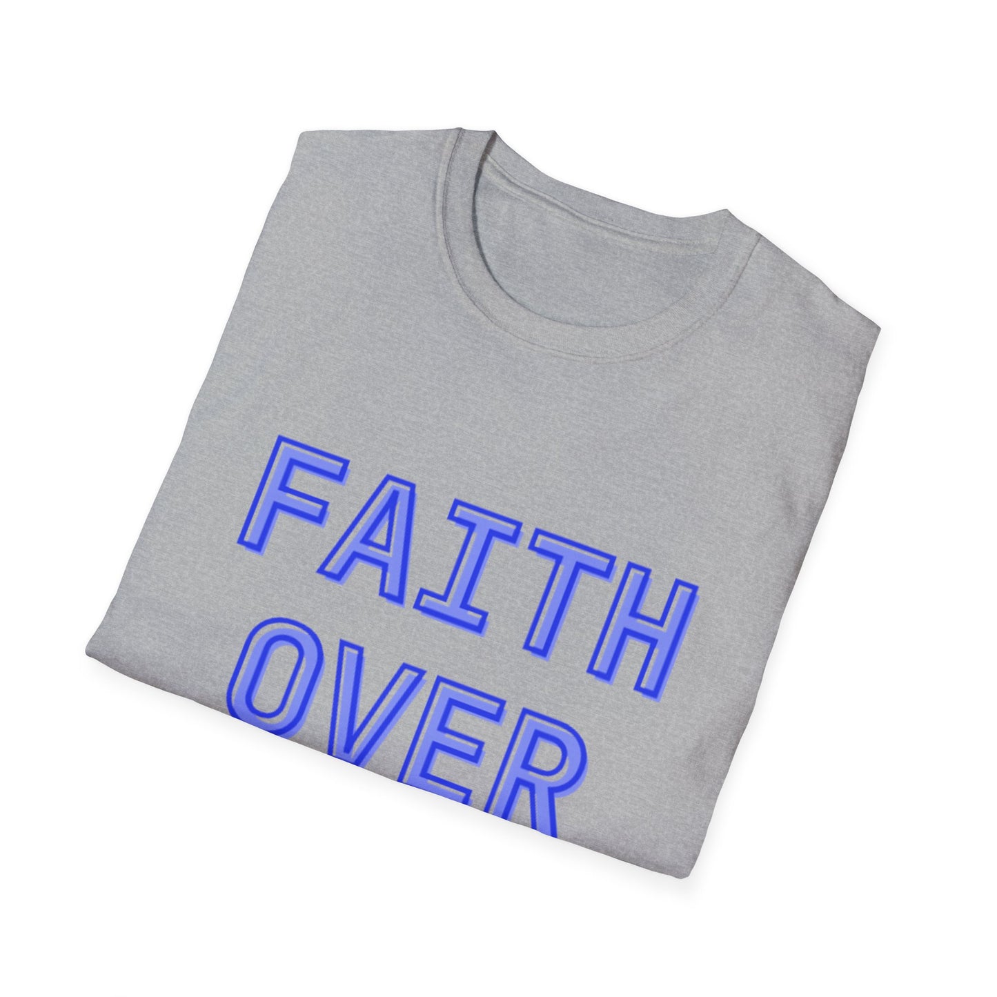 Faith over Fear Bold Christian Motivational T-Shirt