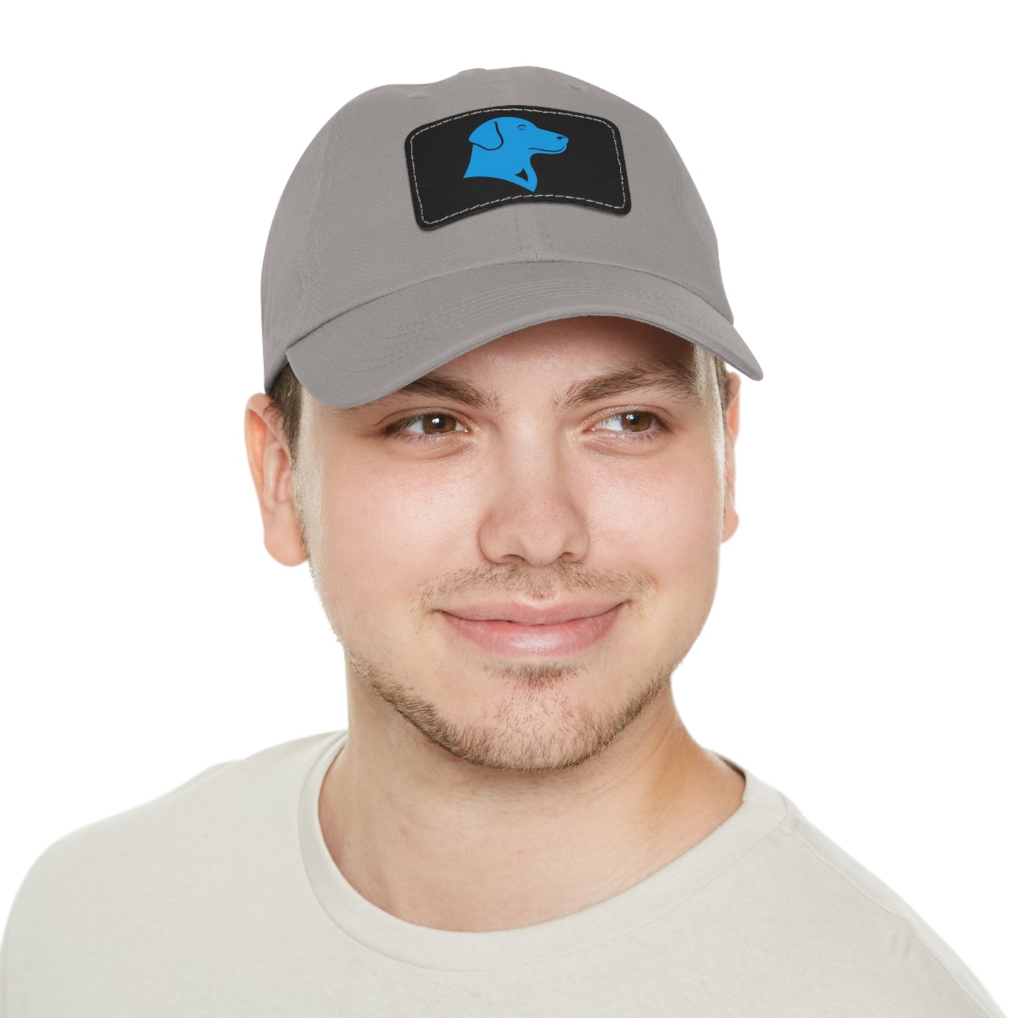 BlueMark Hat with Leather Patch (Blue Logo)