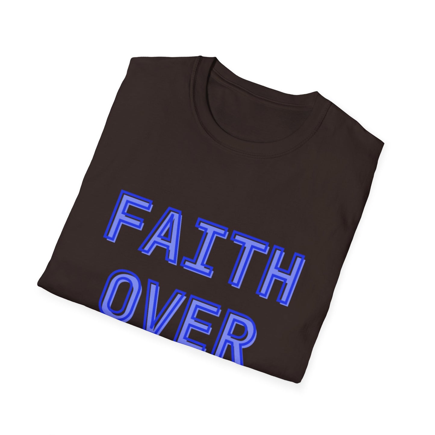 Faith over Fear Bold Christian Motivational T-Shirt