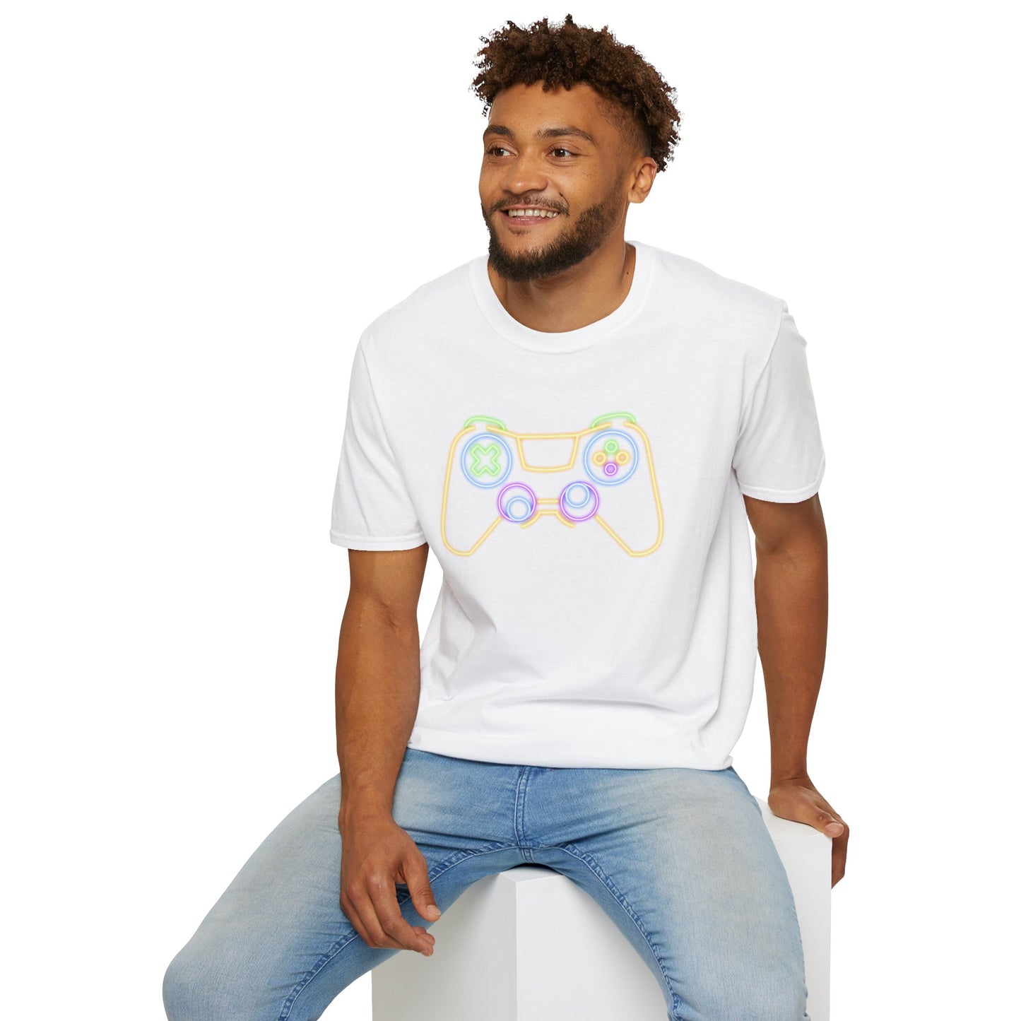 Neon Gaming Controller T-Shirt