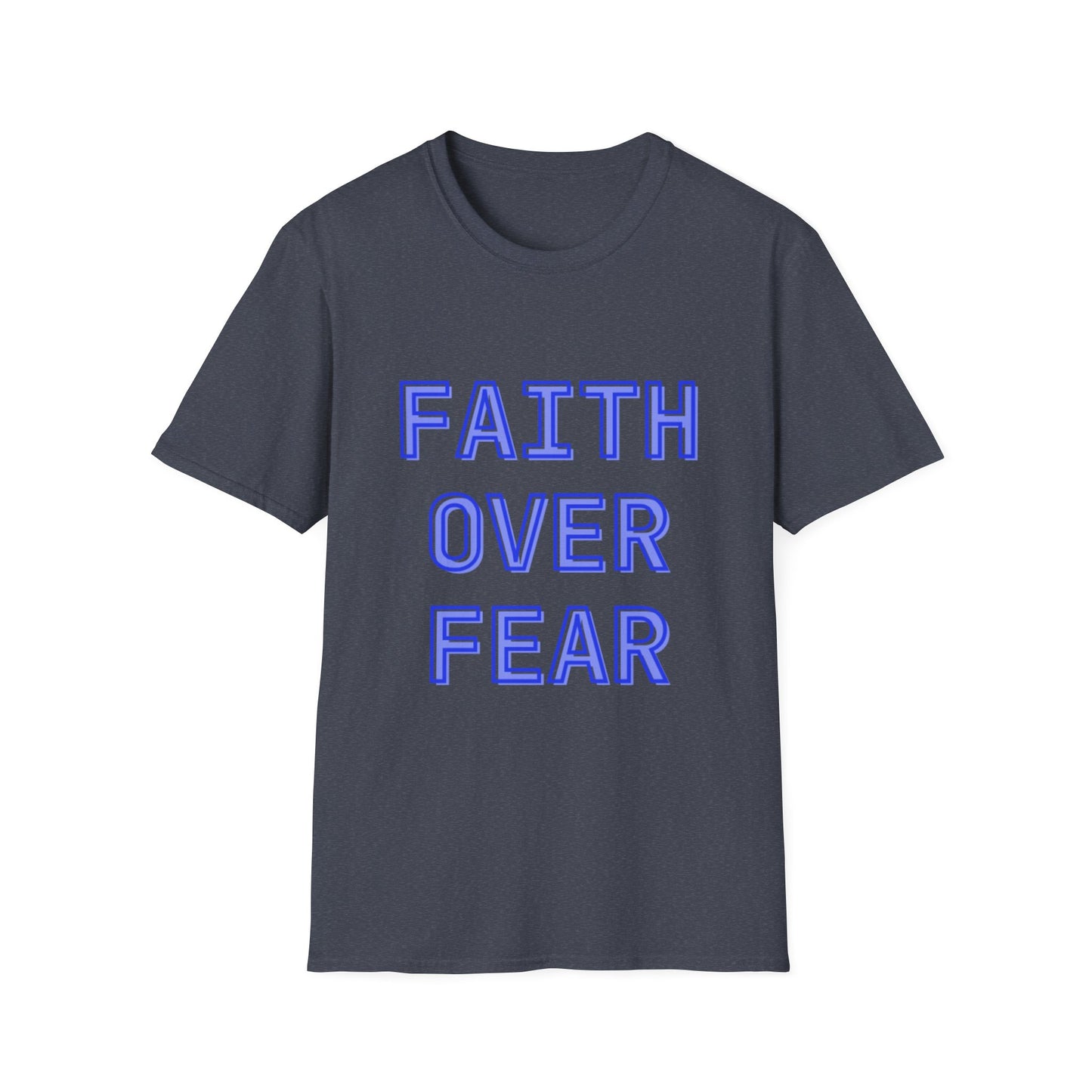 Faith over Fear Bold Christian Motivational T-Shirt