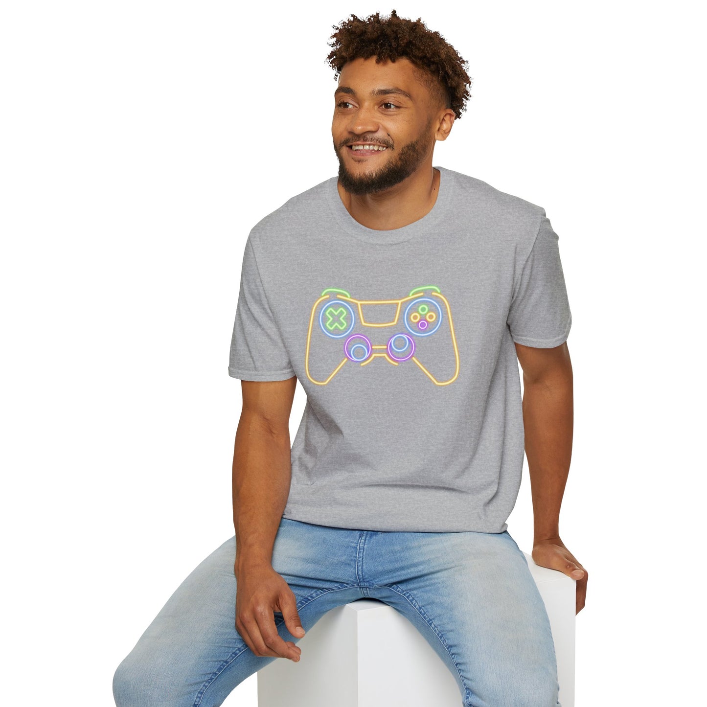 Neon Gaming Controller T-Shirt