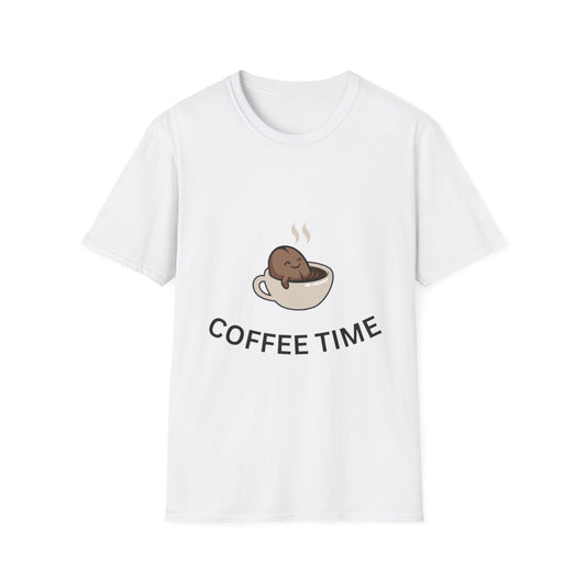 Coffee Time Cute Smiling Cup T-Shirt