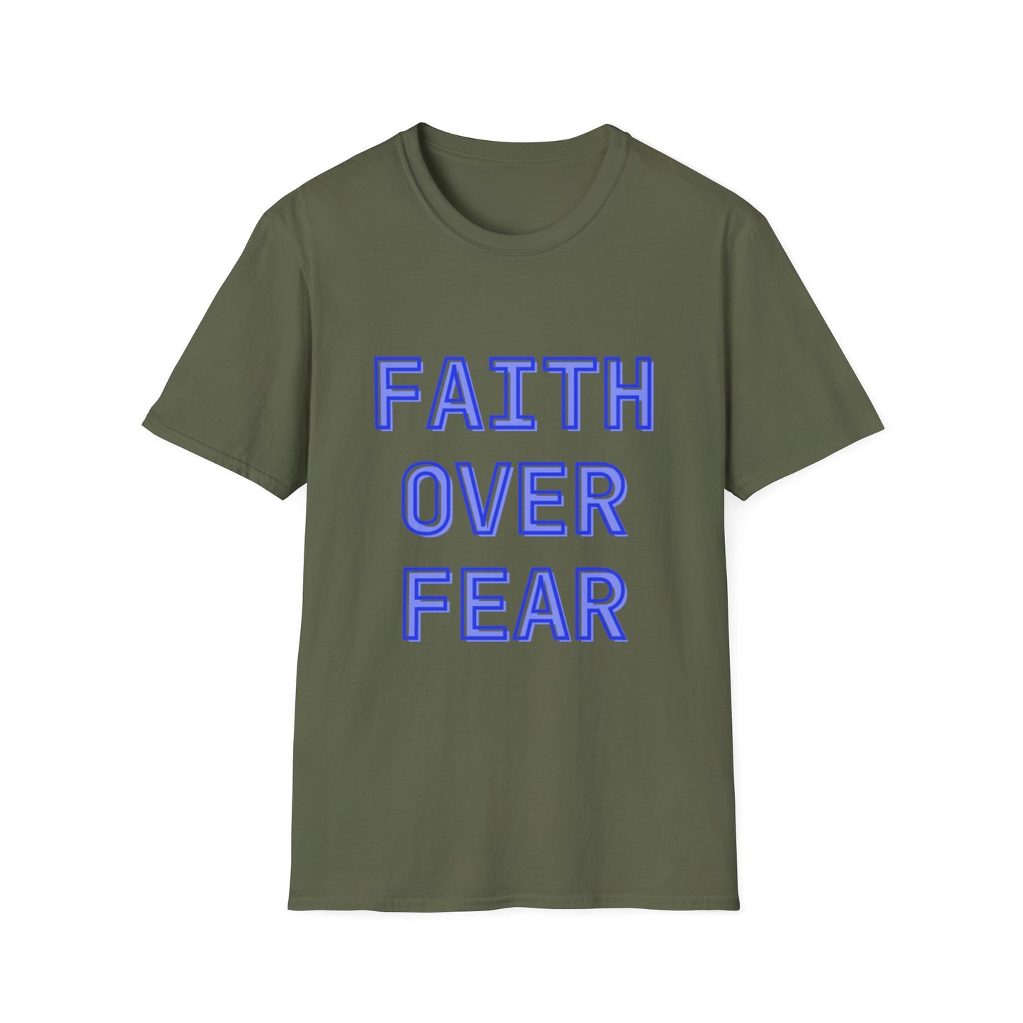 Faith over Fear Bold Christian Motivational T-Shirt