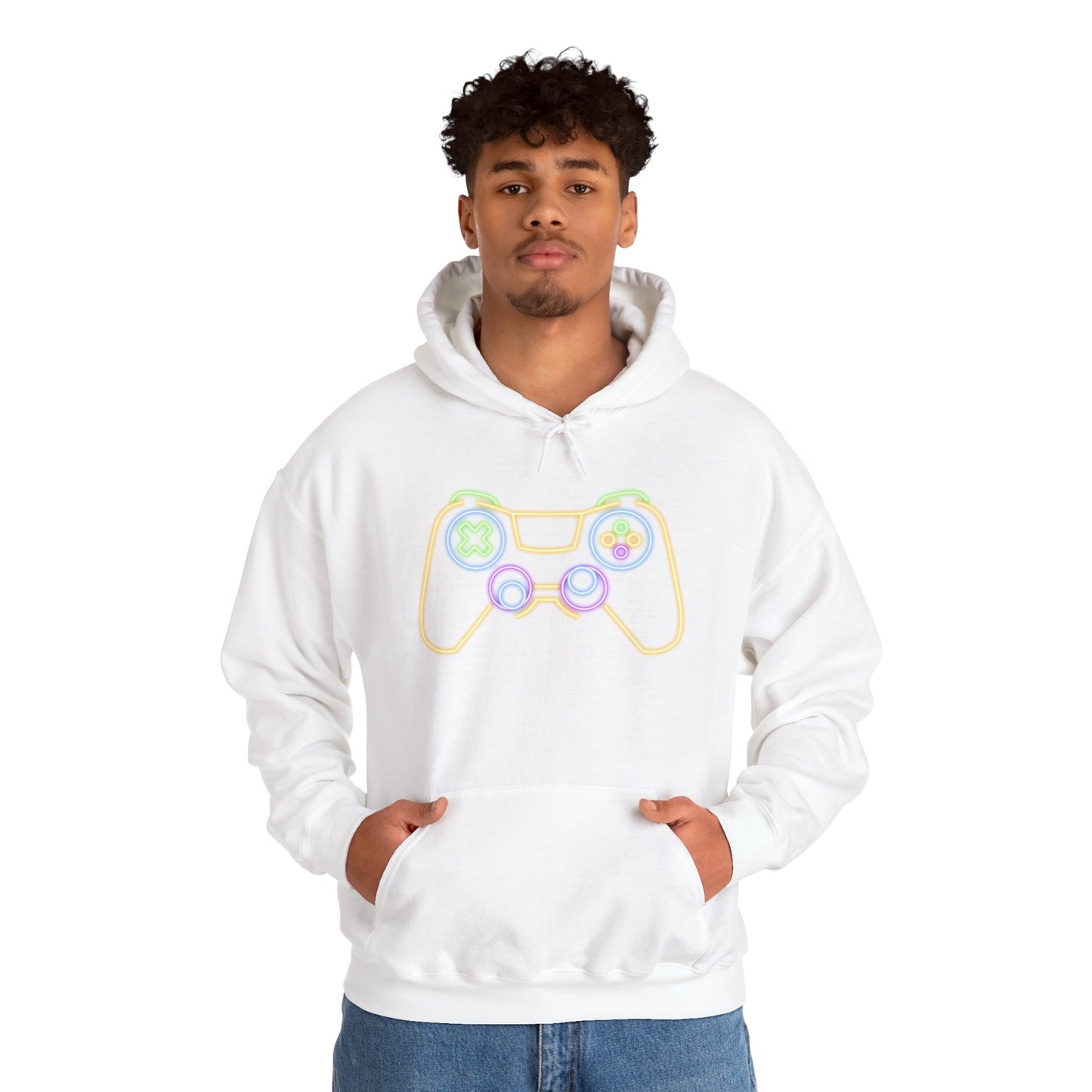 Neon Gaming Controller Sweatshirt