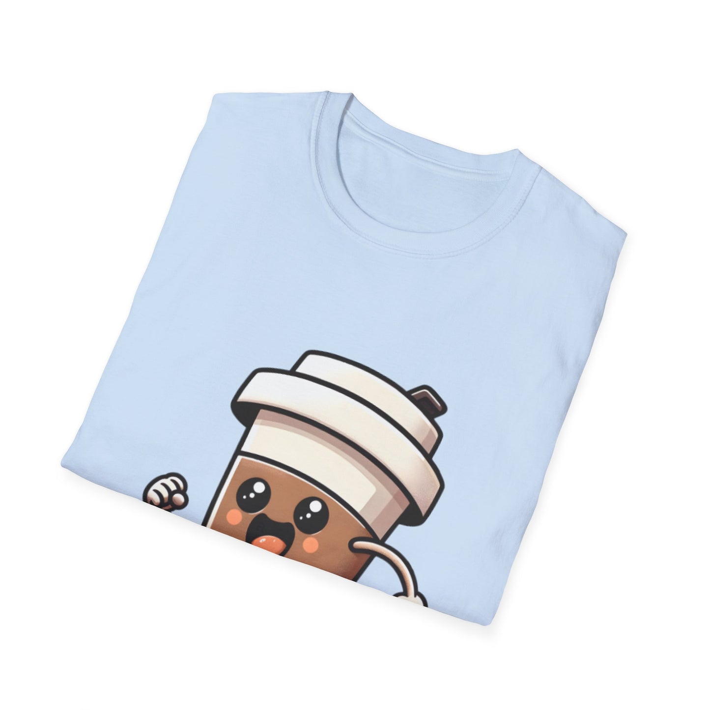 Cute Coffee Cup Running T-Shirt