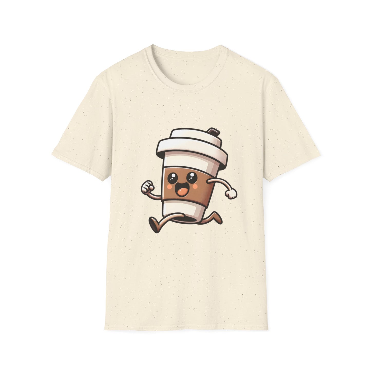 Cute Coffee Cup Running T-Shirt