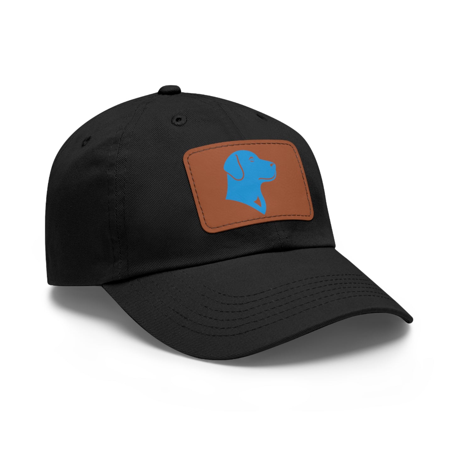 BlueMark Hat with Leather Patch (Blue Logo)