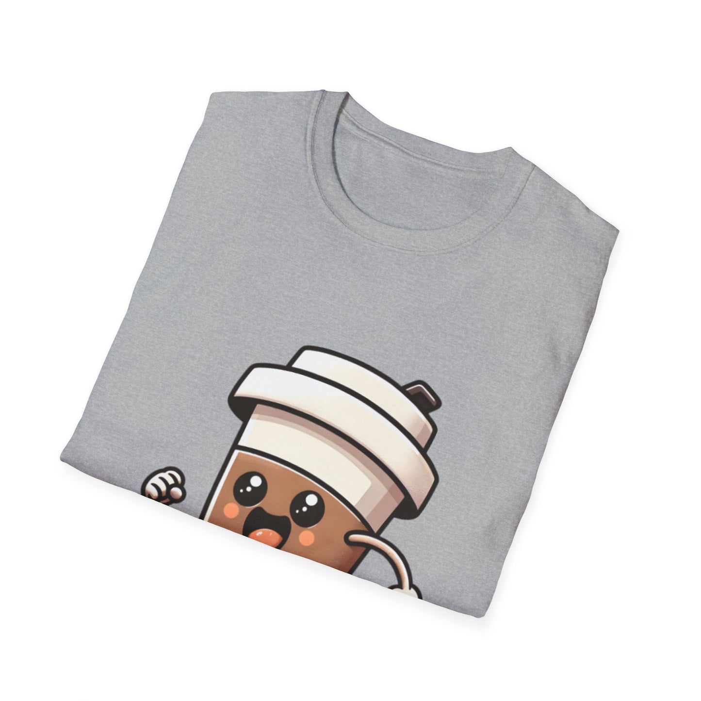 Cute Coffee Cup Running T-Shirt