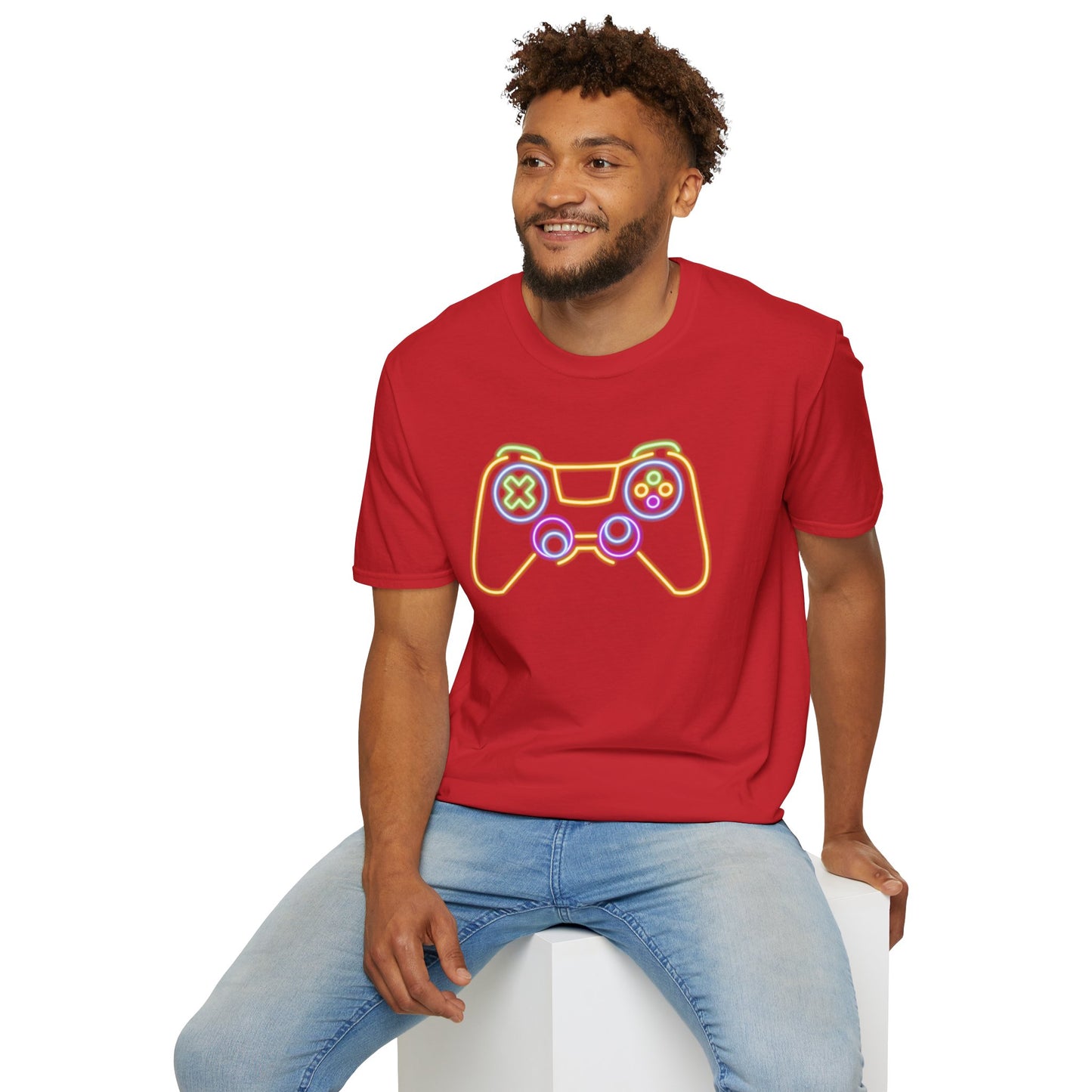 Neon Gaming Controller T-Shirt