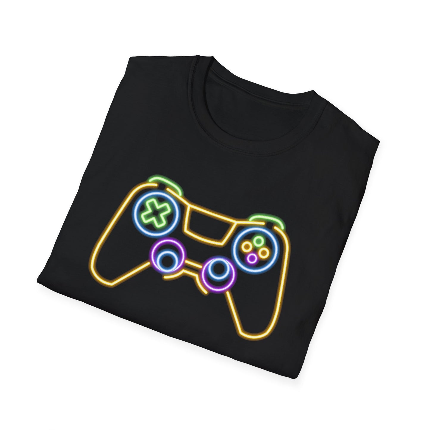 Neon Gaming Controller T-Shirt