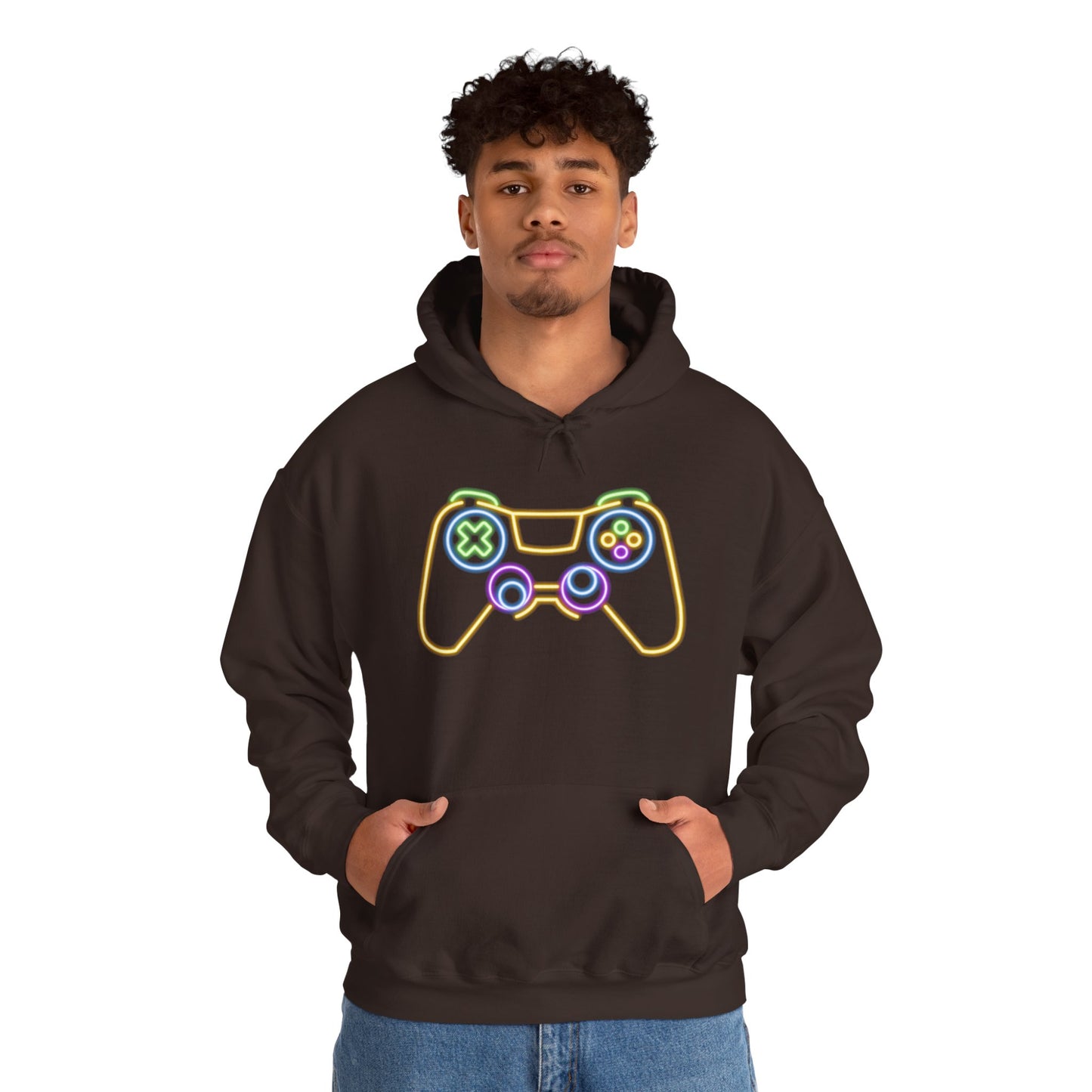 Neon Gaming Controller Sweatshirt