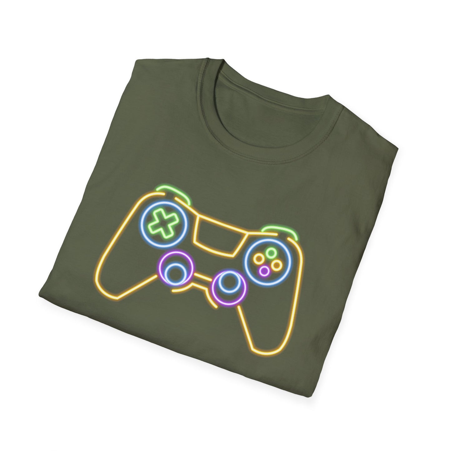 Neon Gaming Controller T-Shirt