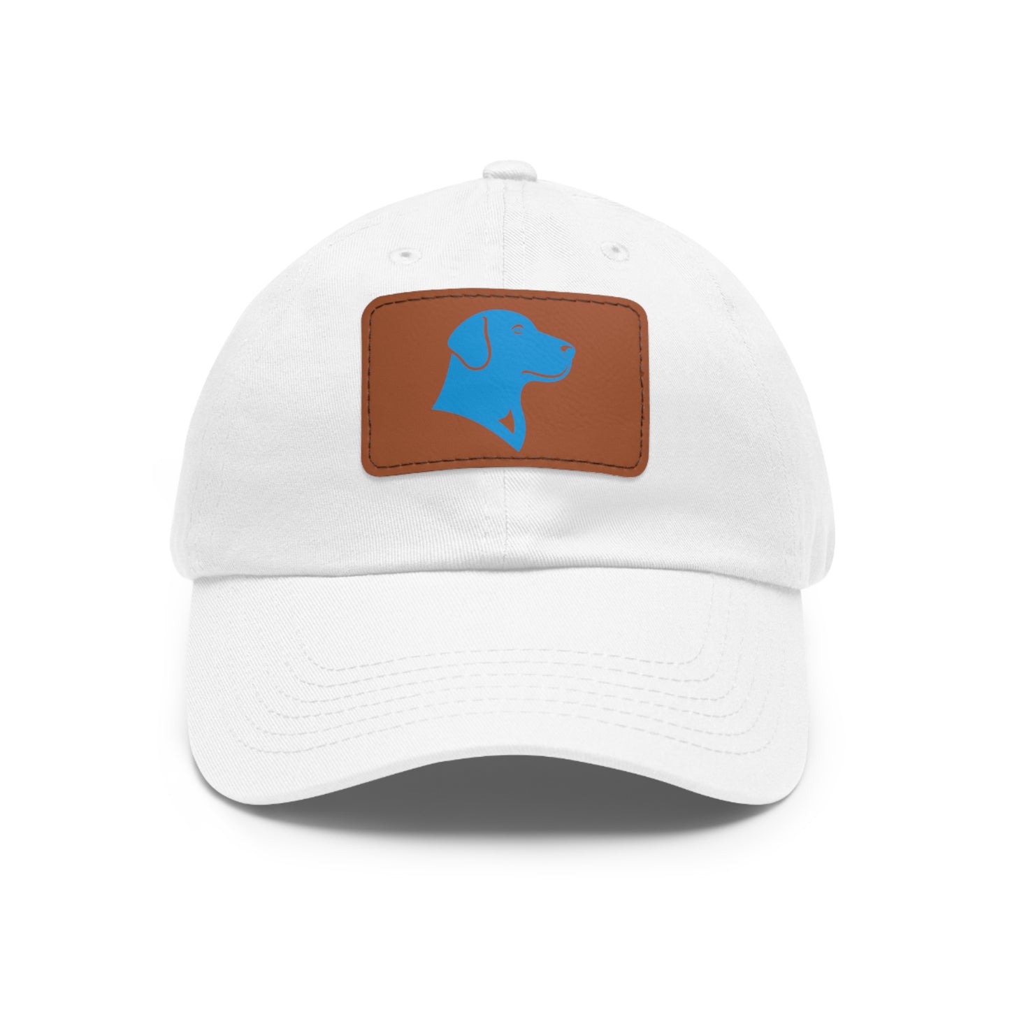 BlueMark Hat with Leather Patch (Blue Logo)