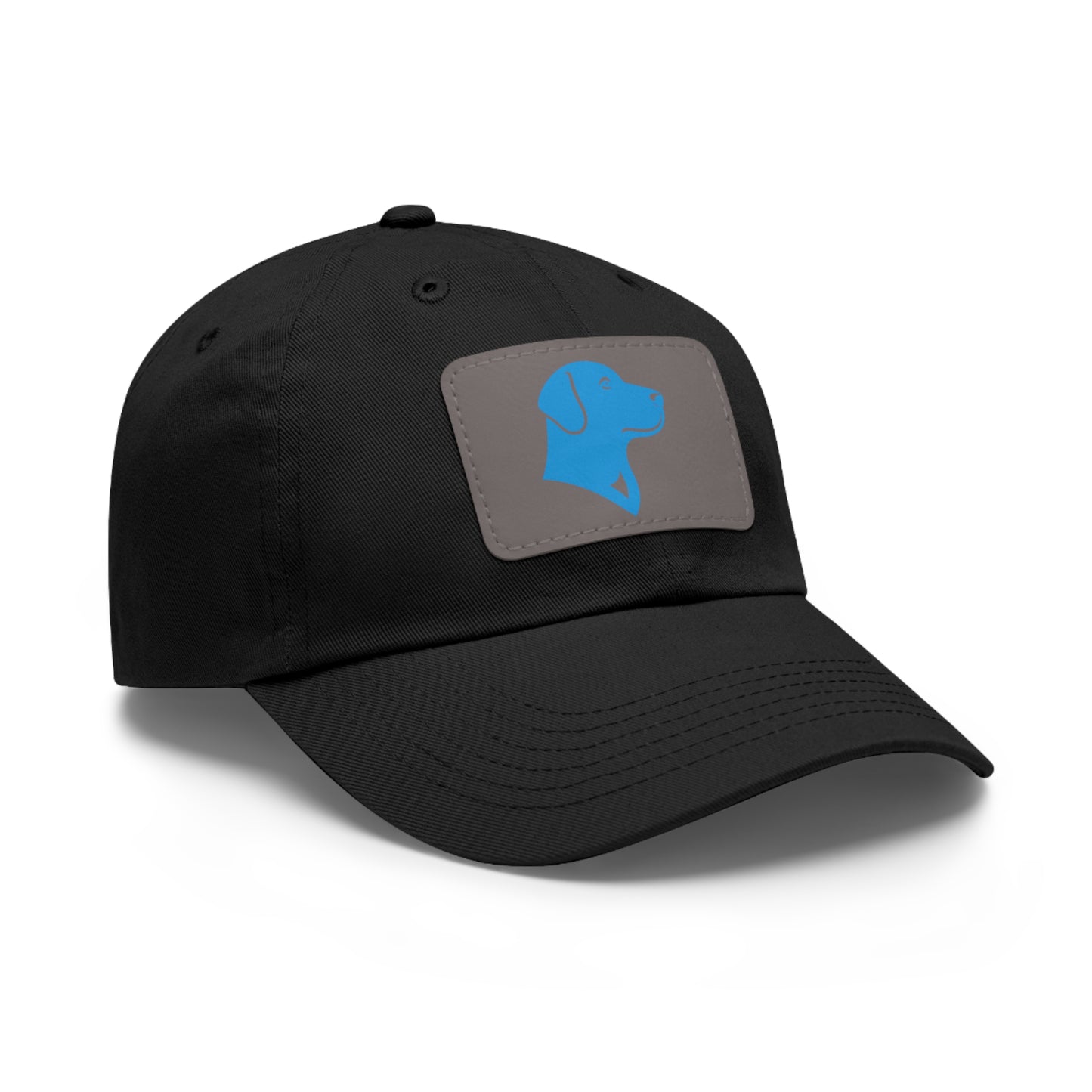 BlueMark Hat with Leather Patch (Blue Logo)