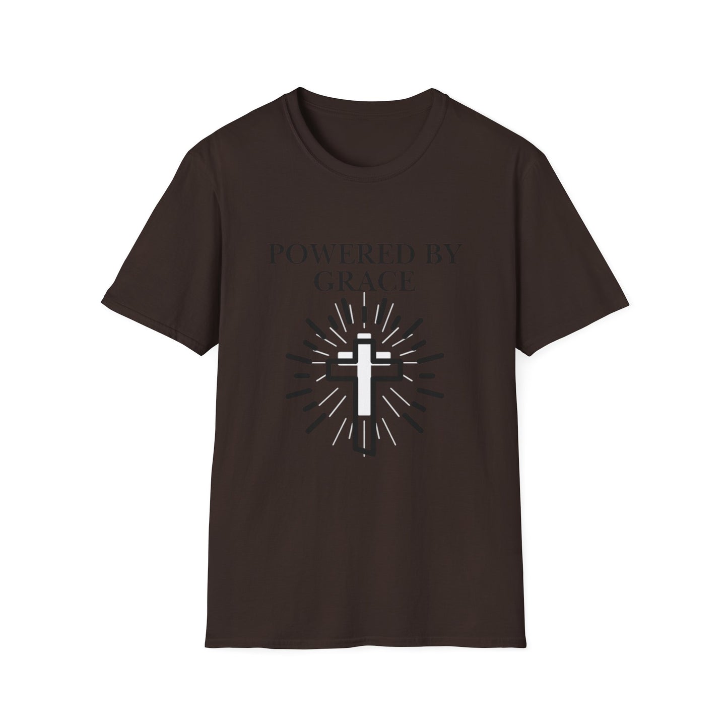 Powered by Grace - Faith Cross T-Shirt