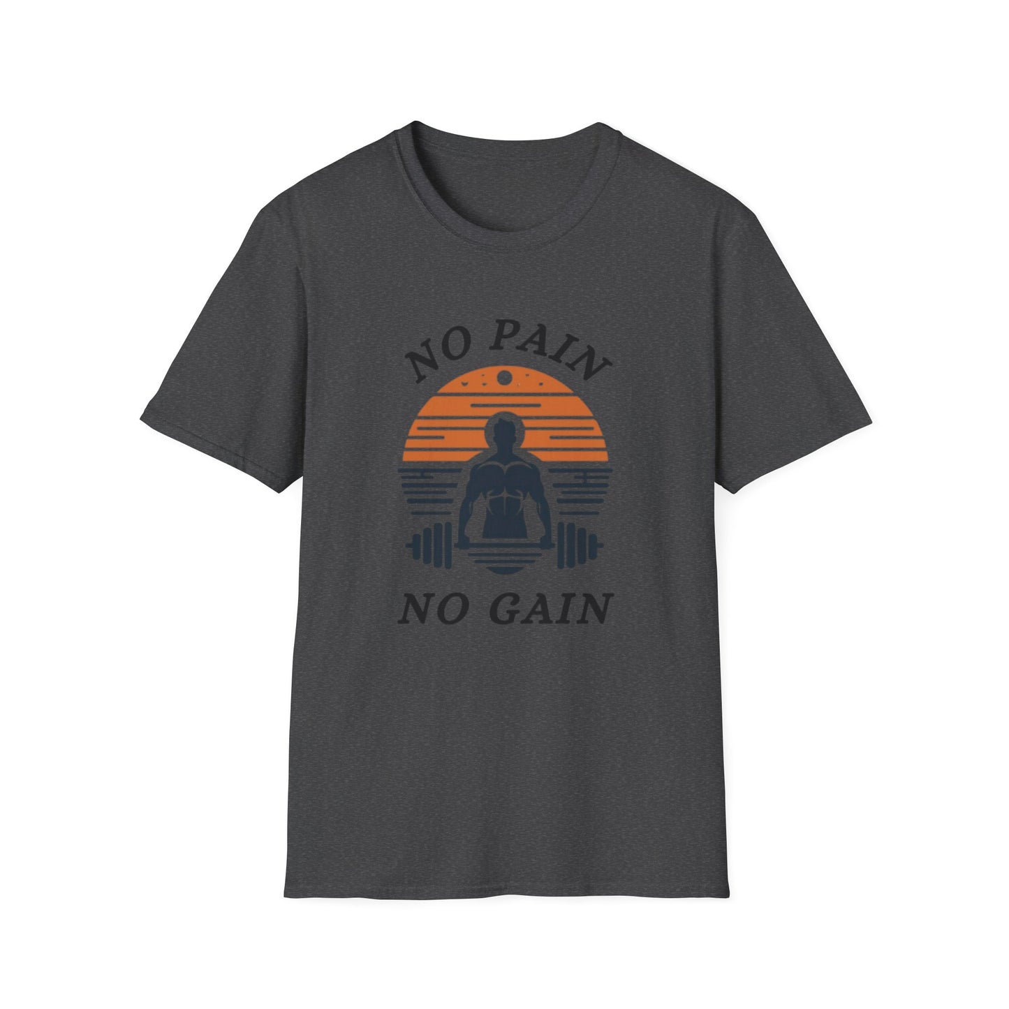No Pain No Gain Fitness Motivation T-Shirt