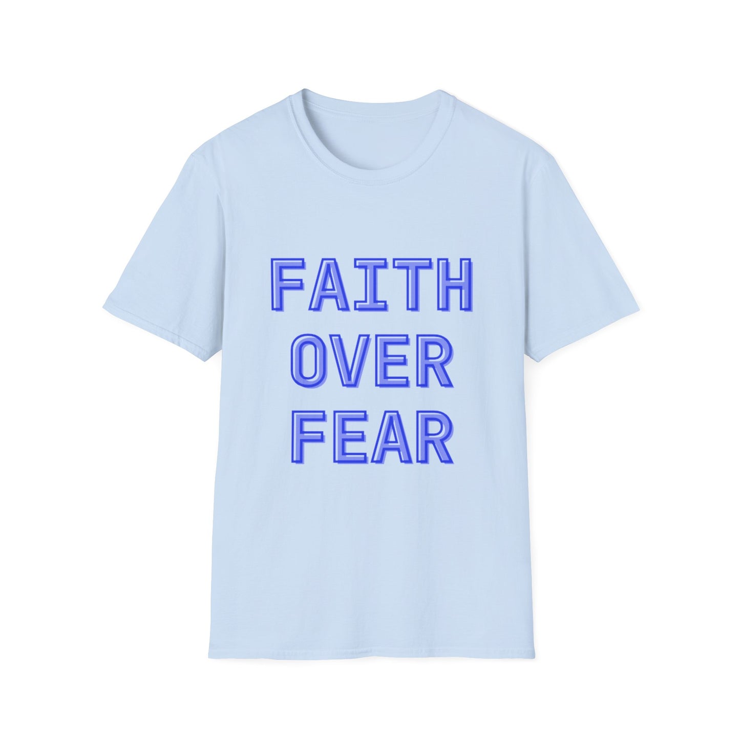 Faith over Fear Bold Christian Motivational T-Shirt