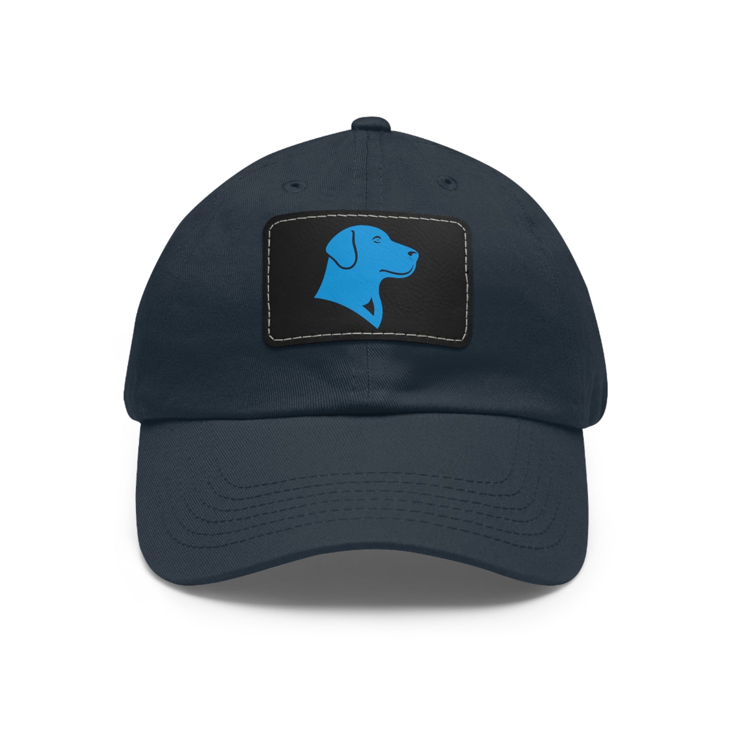 BlueMark Hat with Leather Patch (Blue Logo)
