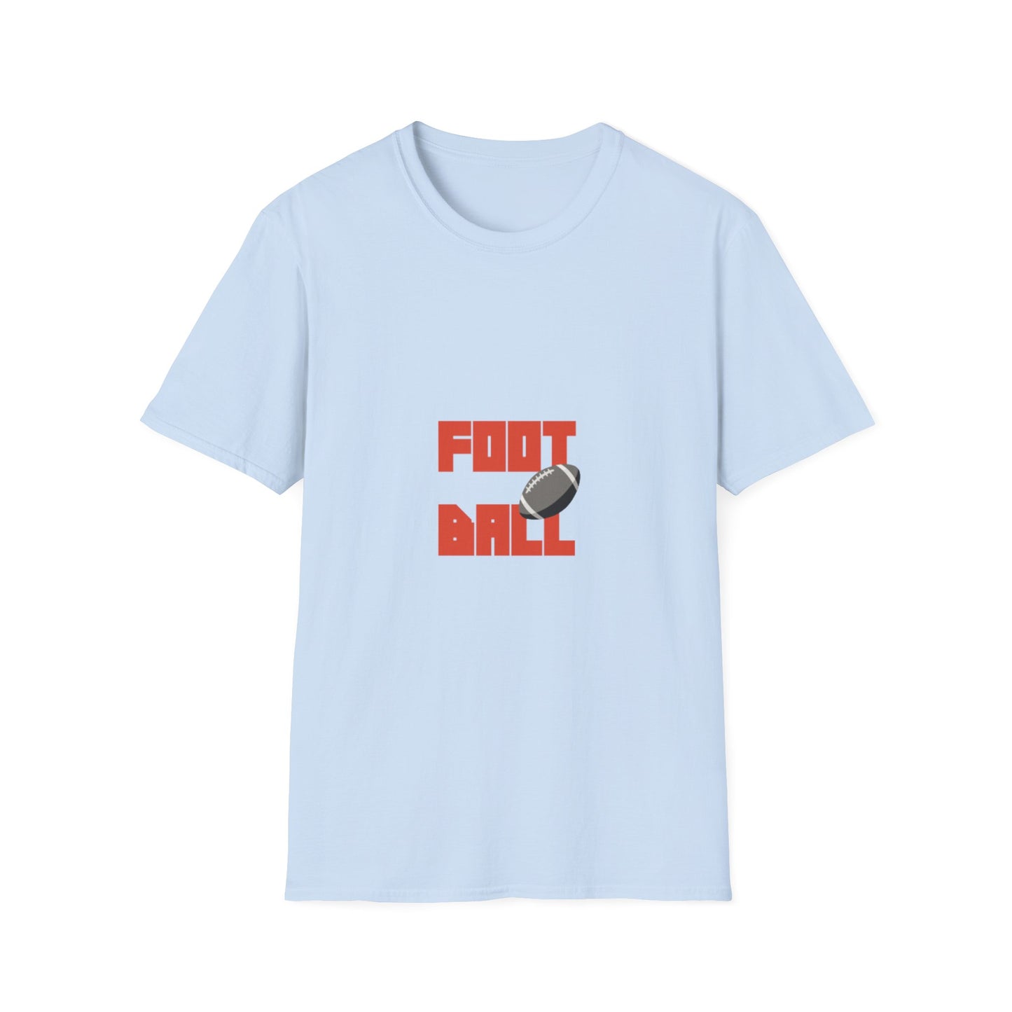 Football Bold Block Lettering T-Shirt