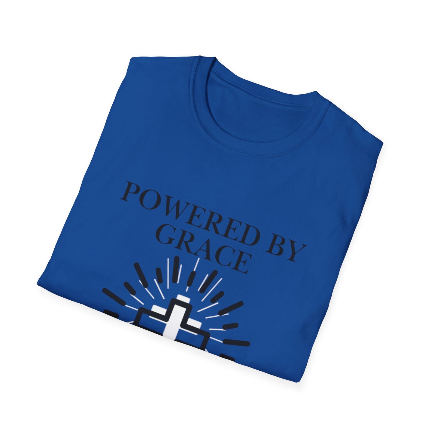 Powered by Grace - Faith Cross T-Shirt