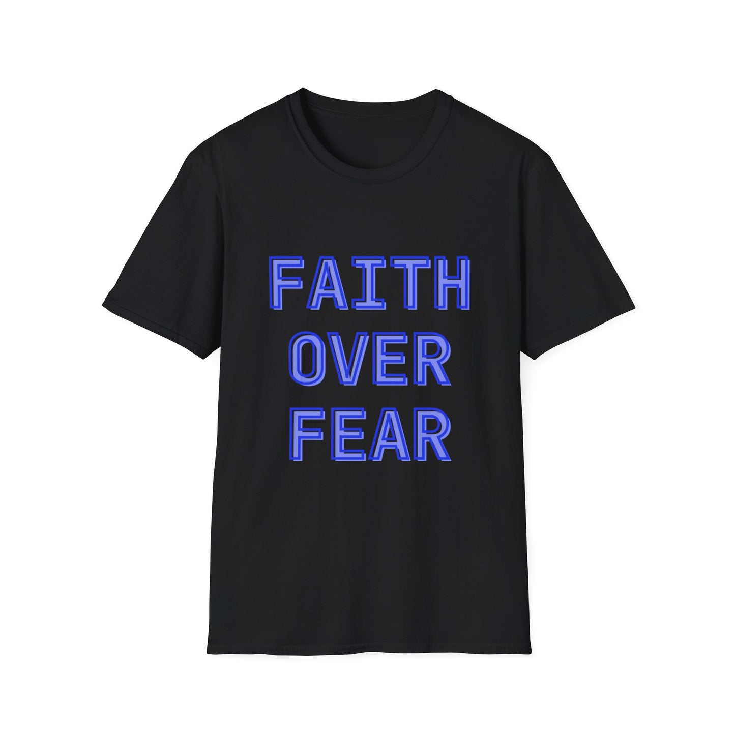 Faith over Fear Bold Christian Motivational T-Shirt