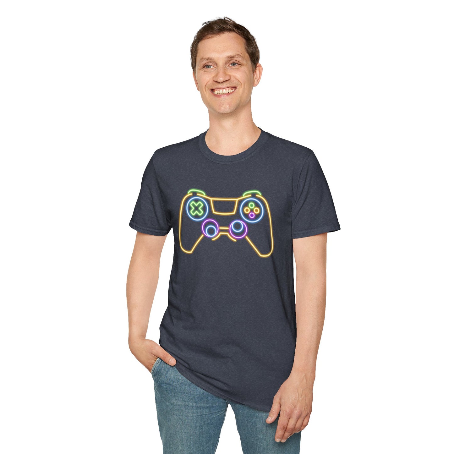Neon Gaming Controller T-Shirt