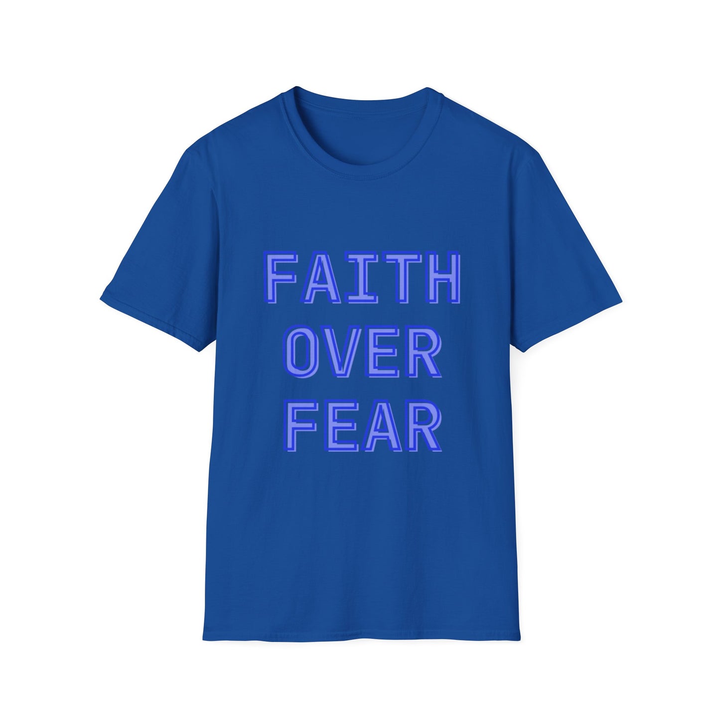 Faith over Fear Bold Christian Motivational T-Shirt