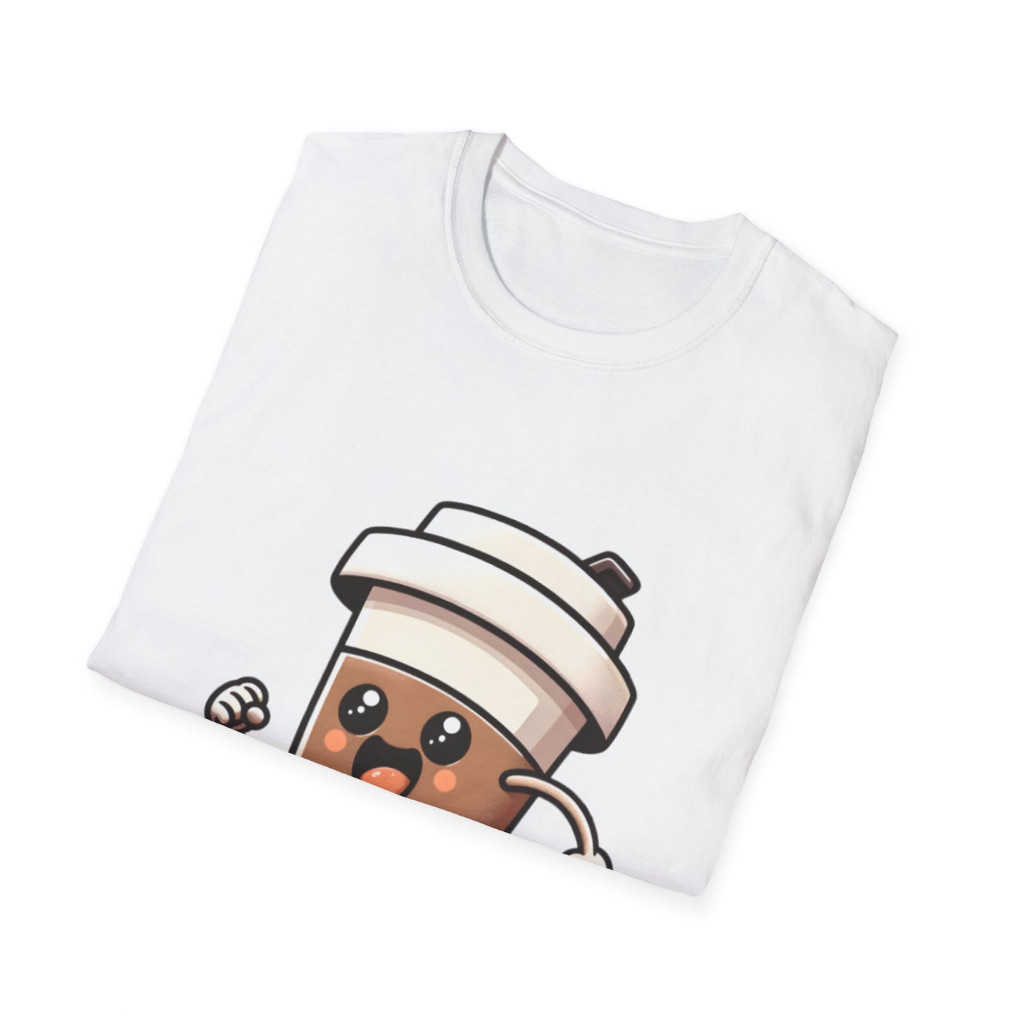 Cute Coffee Cup Running T-Shirt